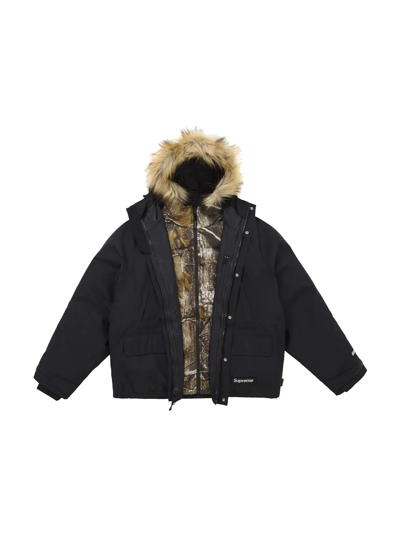 Мужская куртка с защитой от непогоды Supreme 2-in-1 GORE-TEX Parka — изображение 3 из 4, черный