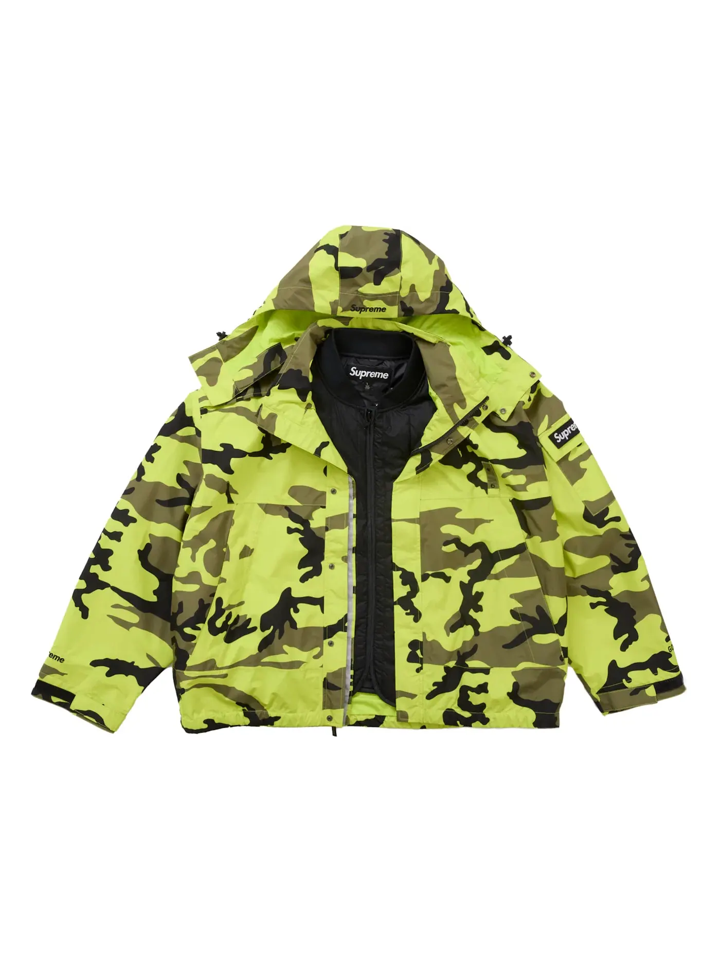 Мужской жилет Supreme 2-in-1 GORE-TEX Shell + Quilted Liner, Fluorescent Camo — изображение 2 из 7