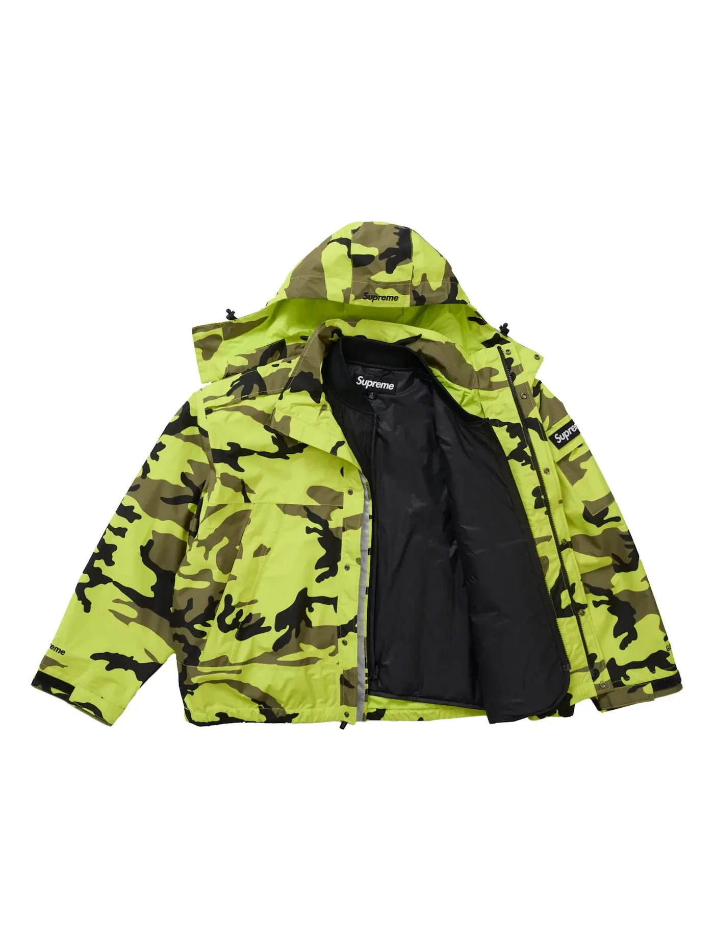 Мужской жилет Supreme 2-in-1 GORE-TEX Shell + Quilted Liner, Fluorescent Camo — изображение 3 из 7