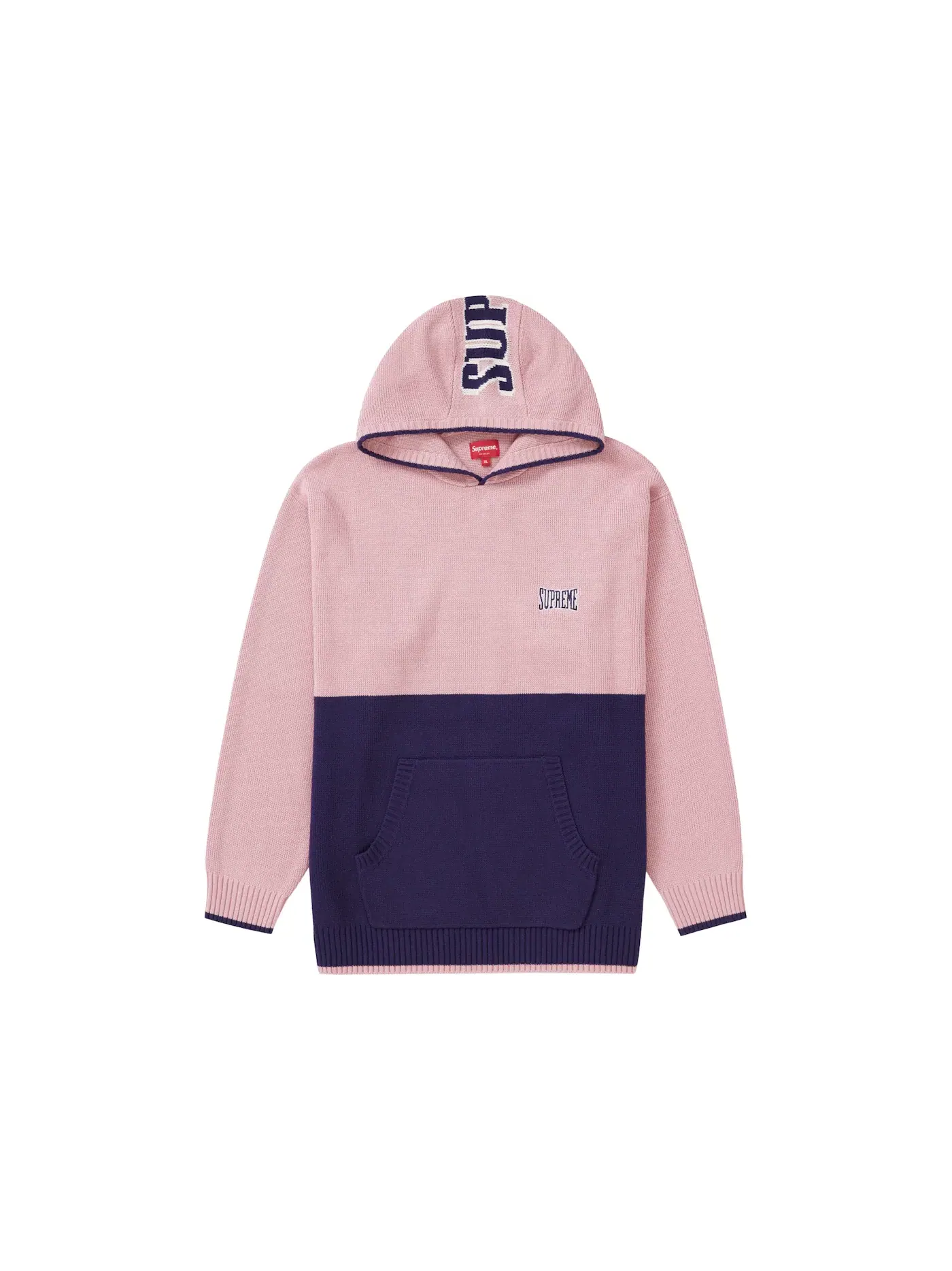 Мужской свитшот с капюшоном Supreme Sweater — изображение 1 из 2, розовый