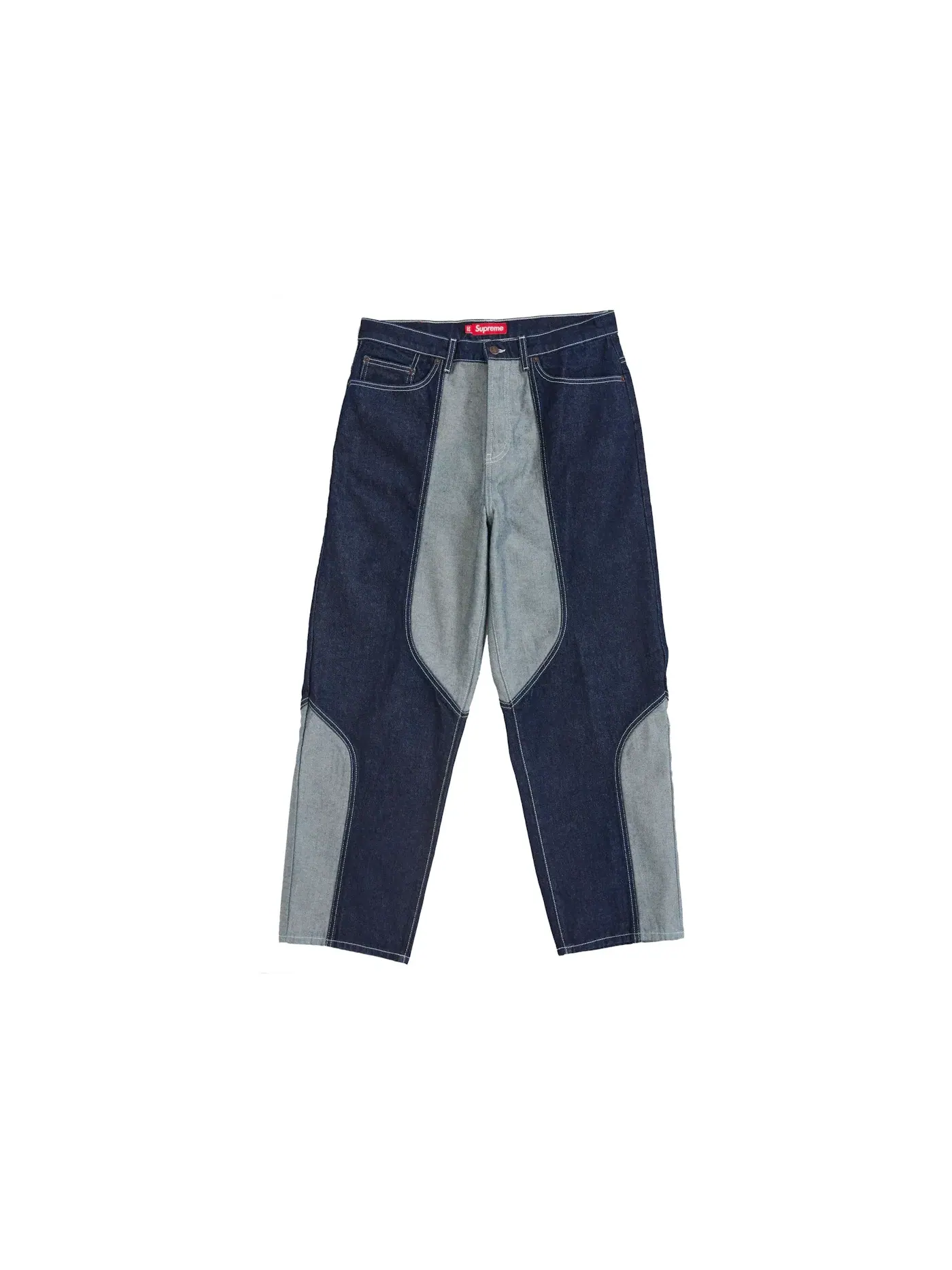 Мужские джинсы с контрастными вставками Supreme Jean — изображение 1 из 2, синий