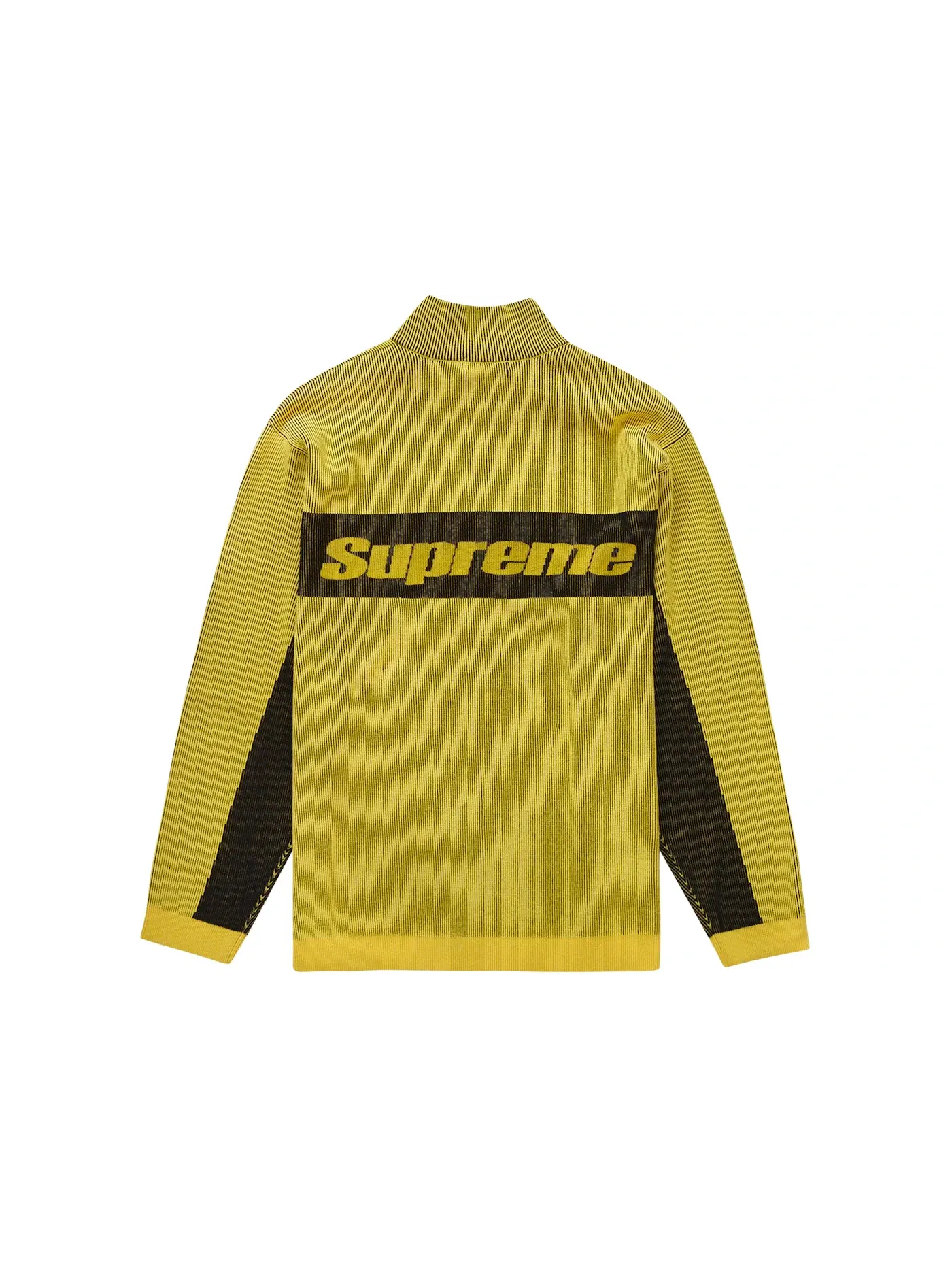 Мужской свитер с молнией Supreme — изображение 2 из 2, желтый