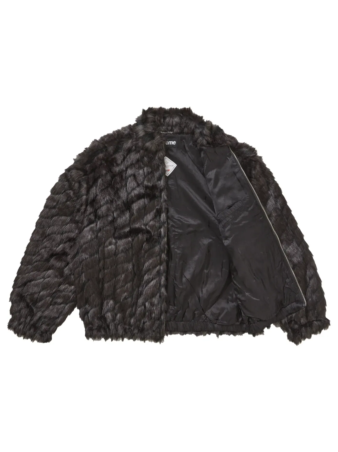 Мужская куртка с ветрозащитой из искусственного меха Supreme Jacket — изображение 2 из 3, черный