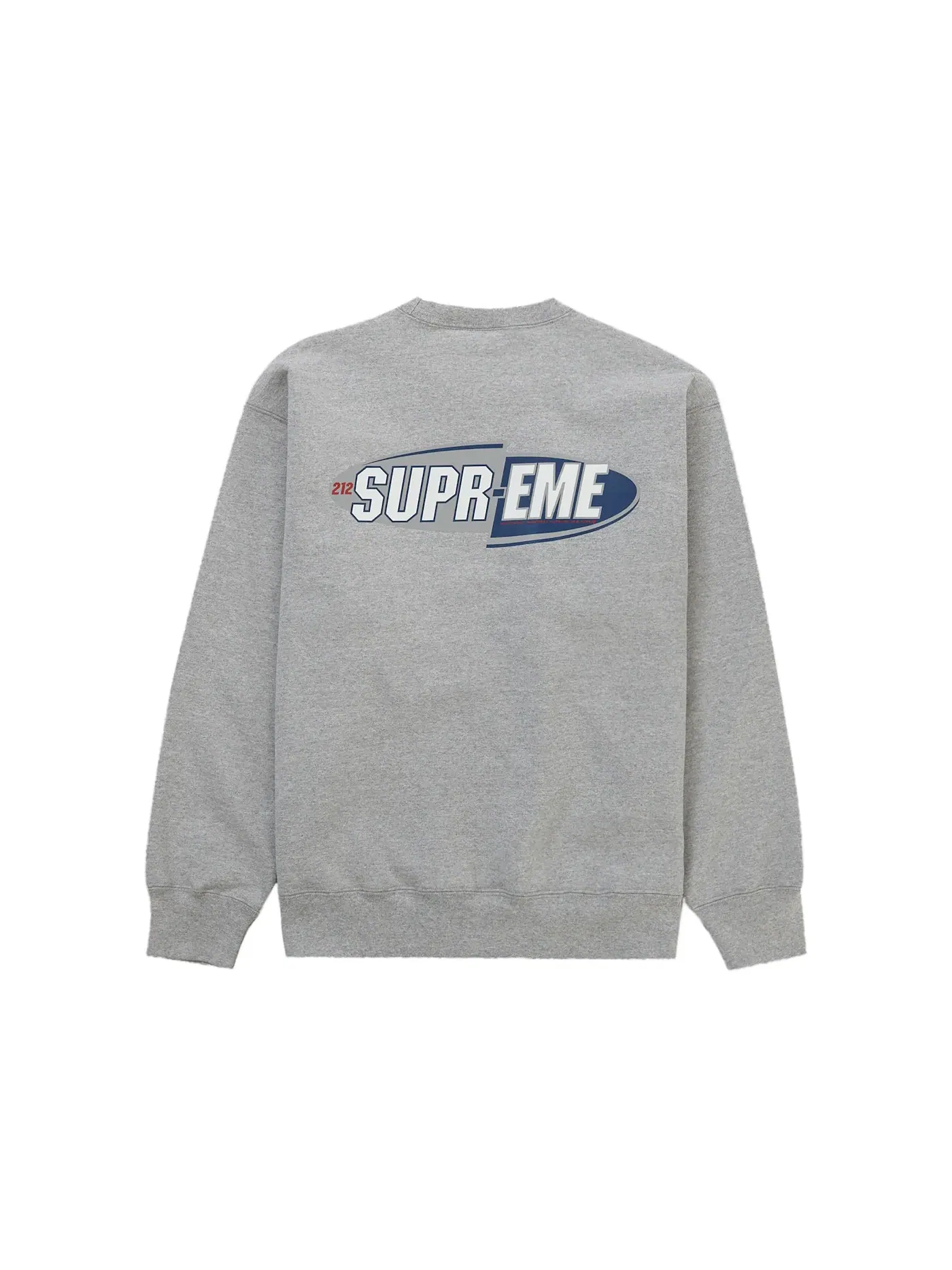 Мужской свитшот с круглым вырезом Crewneck Supreme — изображение 2 из 2, серый