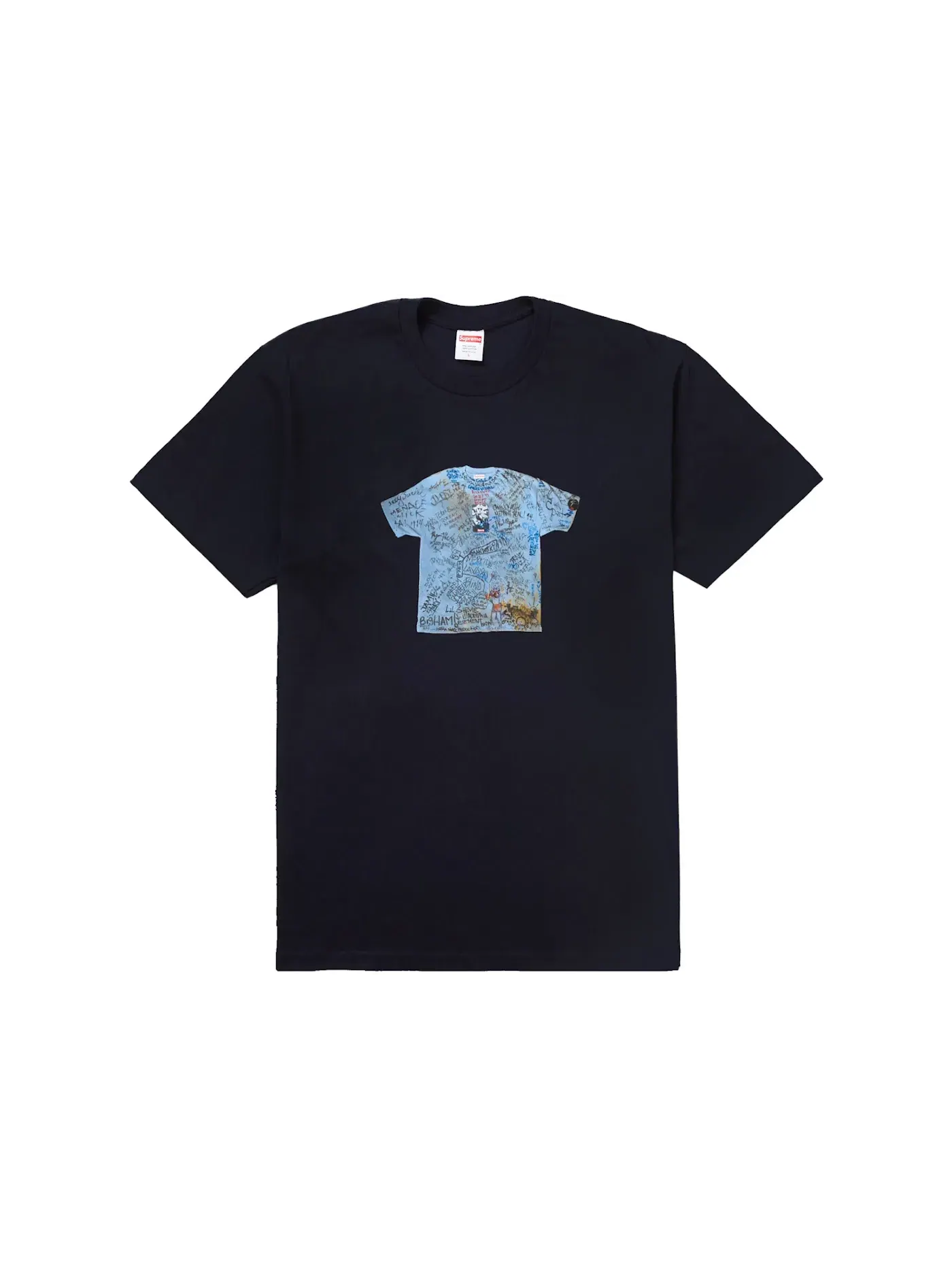 Мужская футболка Supreme 30th Anniversary First Tee Navy — изображение 1 из 2