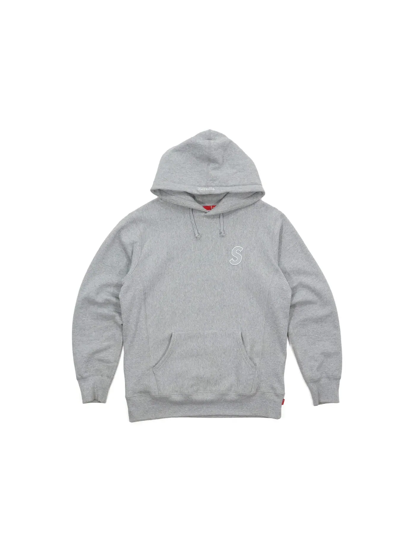 Мужской свитшот с капюшоном с принтом Supreme Sweatshirt — изображение 1 из 1, серый