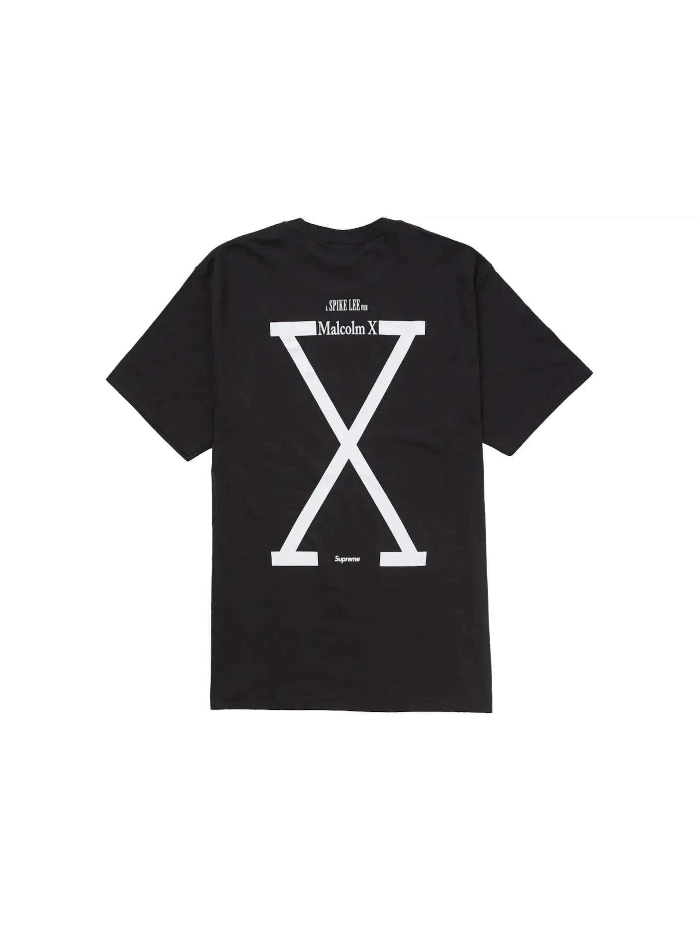 Мужская футболка с принтом Supreme 40 Acres Malcolm X Tee — изображение 1 из 2, черный