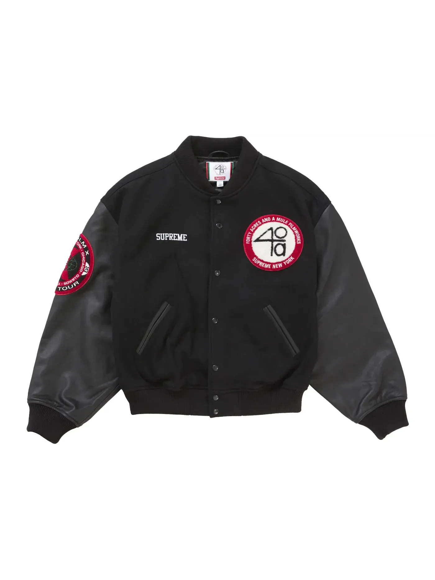 Мужская ветровка с принтом Malcolm X Supreme — изображение 1 из 3, черный