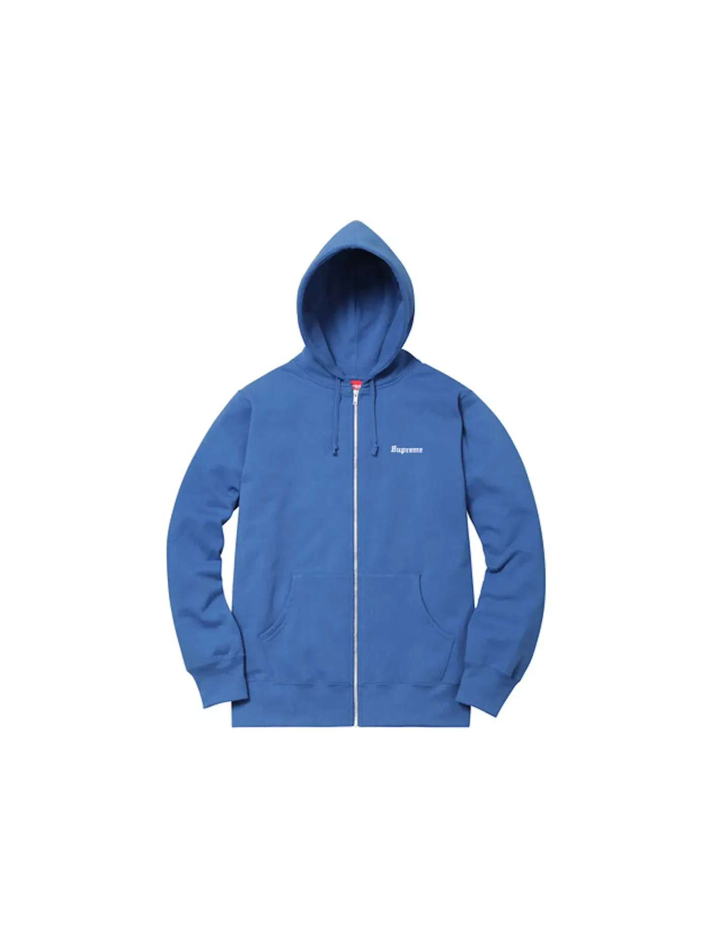 Мужская худи на молнии с принтом Supreme, Pale Royal — изображение 1 из 1