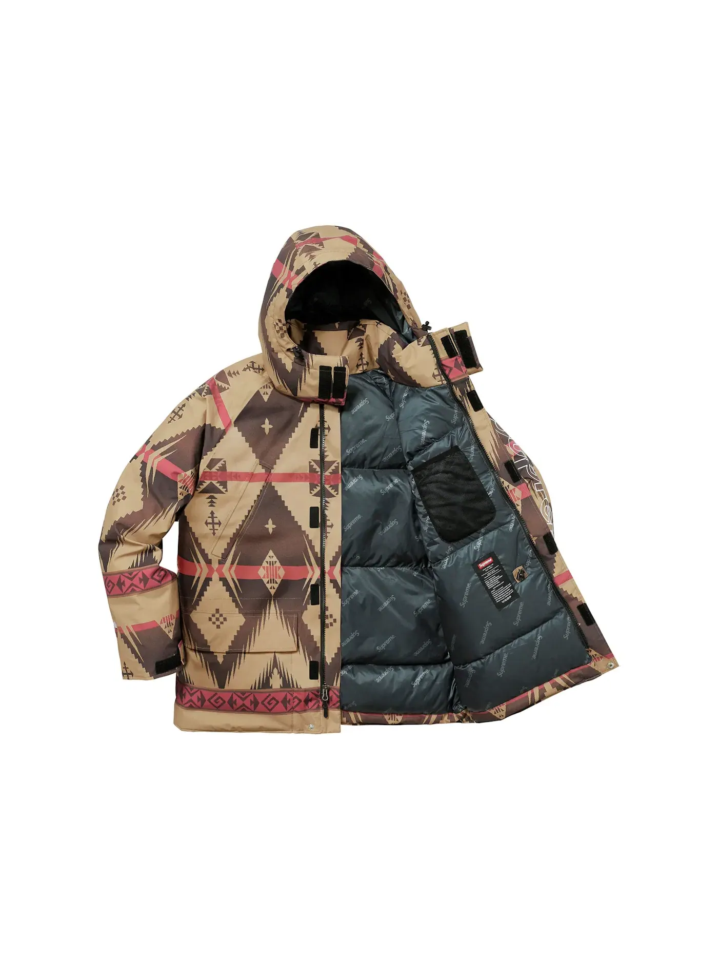 Мужская куртка-парка с принтом Supreme 700-Fill Down Taped Seam Parka, Navajo — изображение 2 из 4