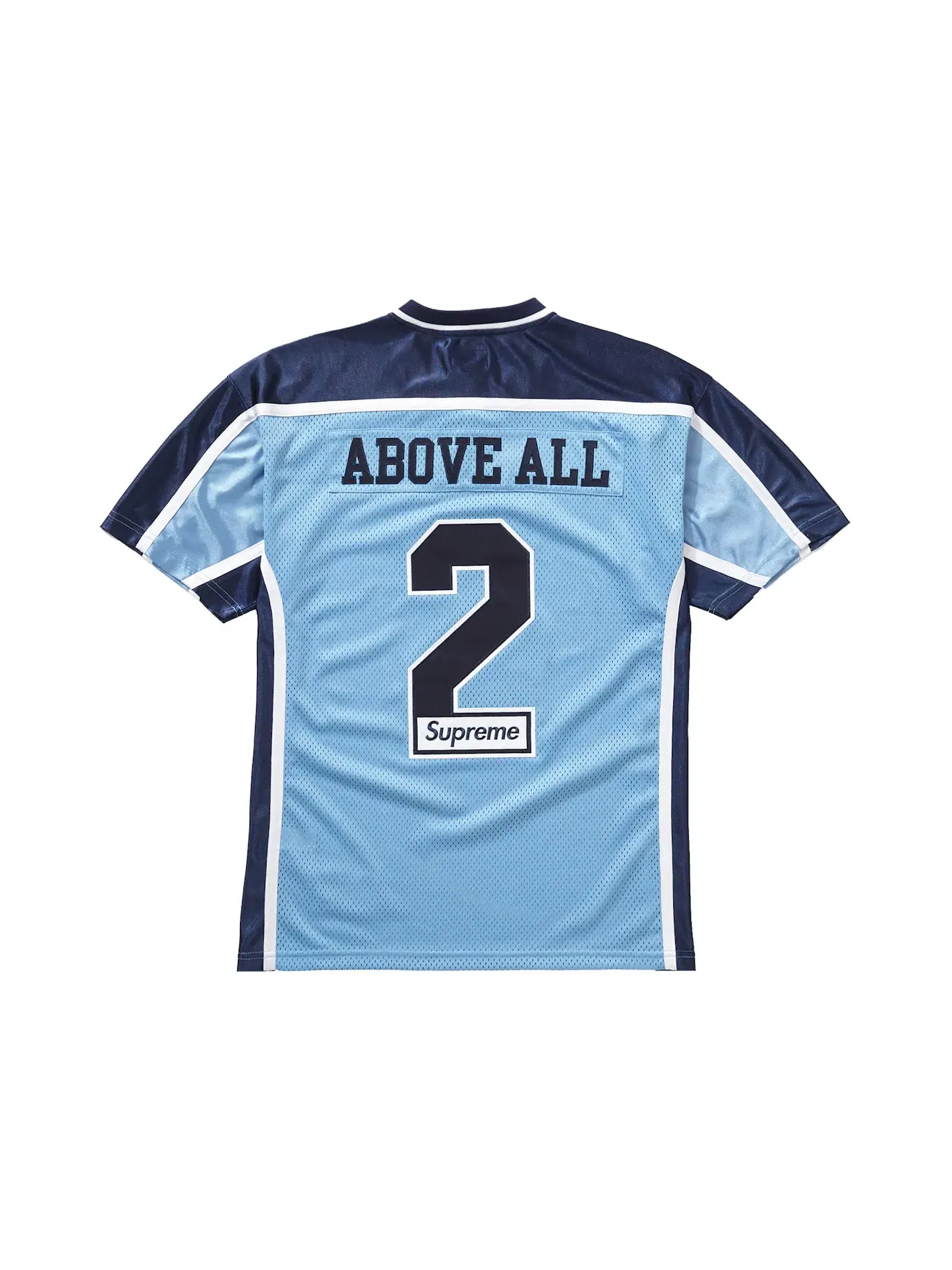 Мужская футбольная джерси Supreme Above All Football Jersey Light Blue — изображение 2 из 2