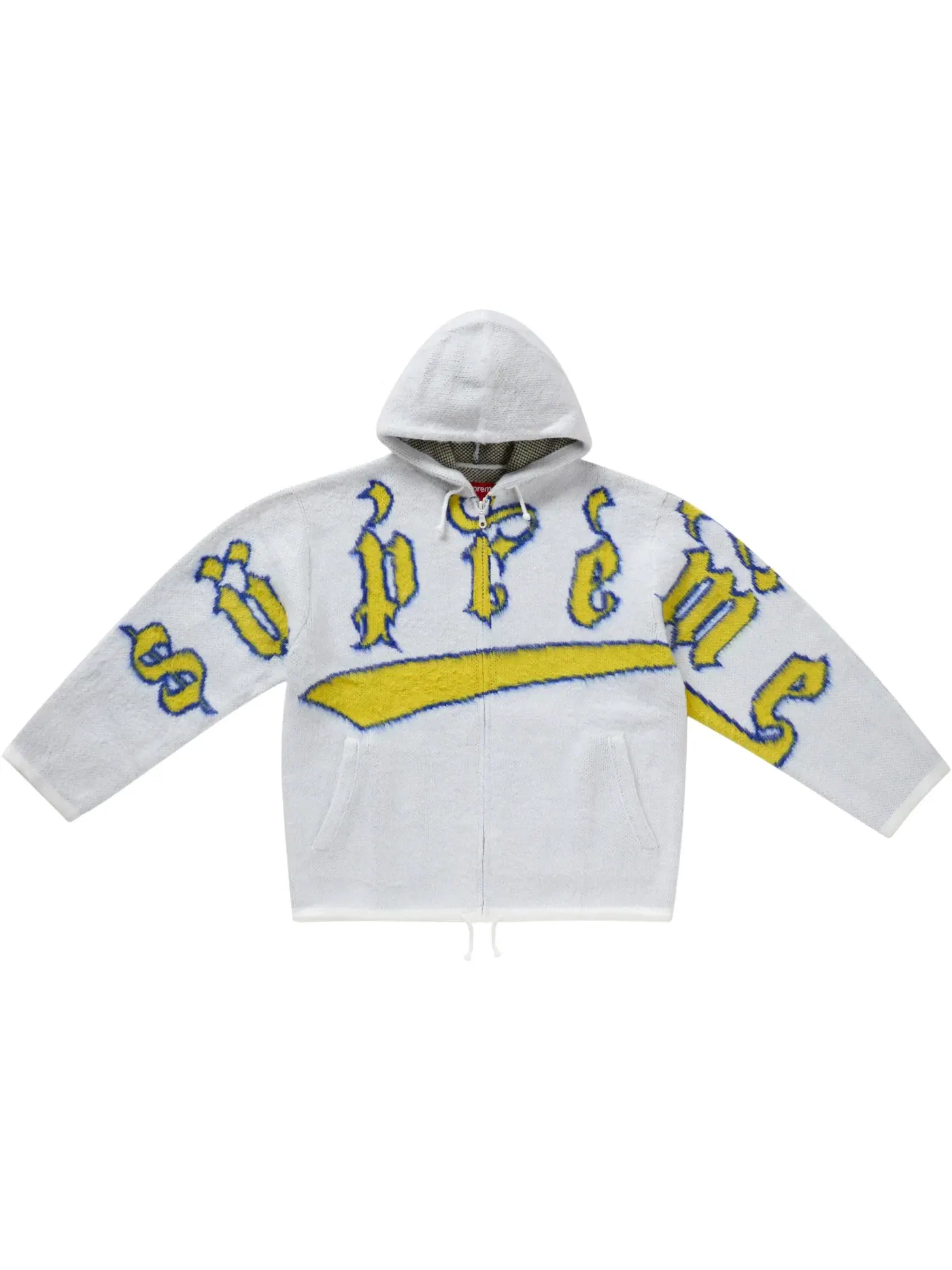 Мужской свитер на молнии с капюшоном Sweater Supreme — изображение 1 из 2, белый