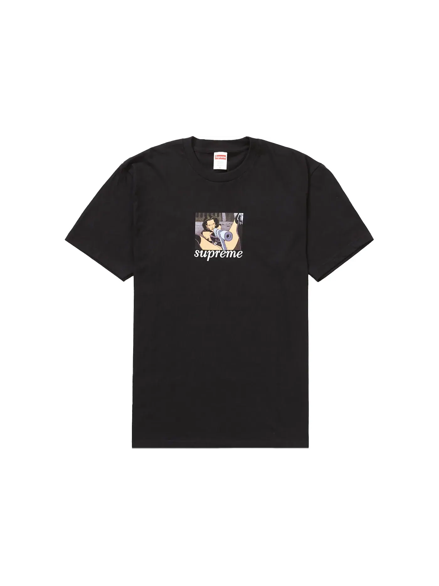 Мужская футболка с принтом Aeon Flux Gun Tee Supreme — изображение 1 из 1, черный