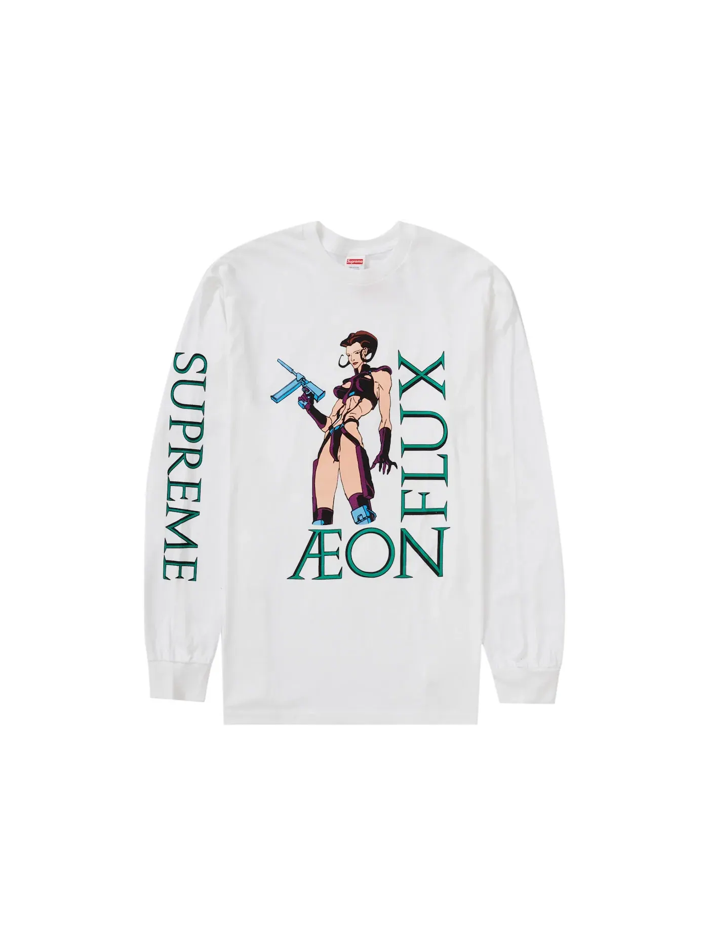 Мужская футболка с длинным рукавом Supreme Aeon Flux L/S Tee — изображение 1 из 1, белый