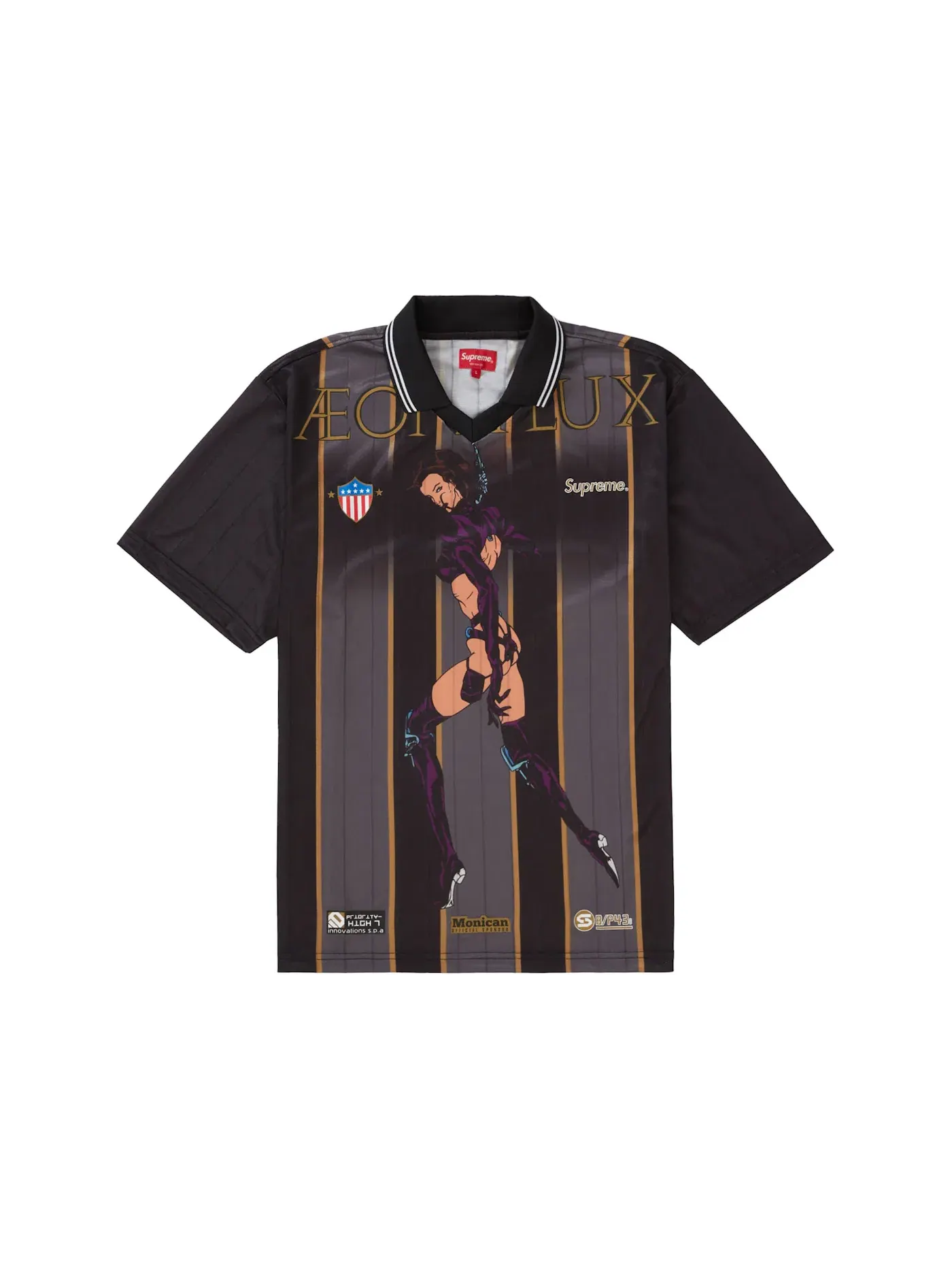 Мужская футболка с принтом Jersey Supreme — изображение 1 из 2, черный