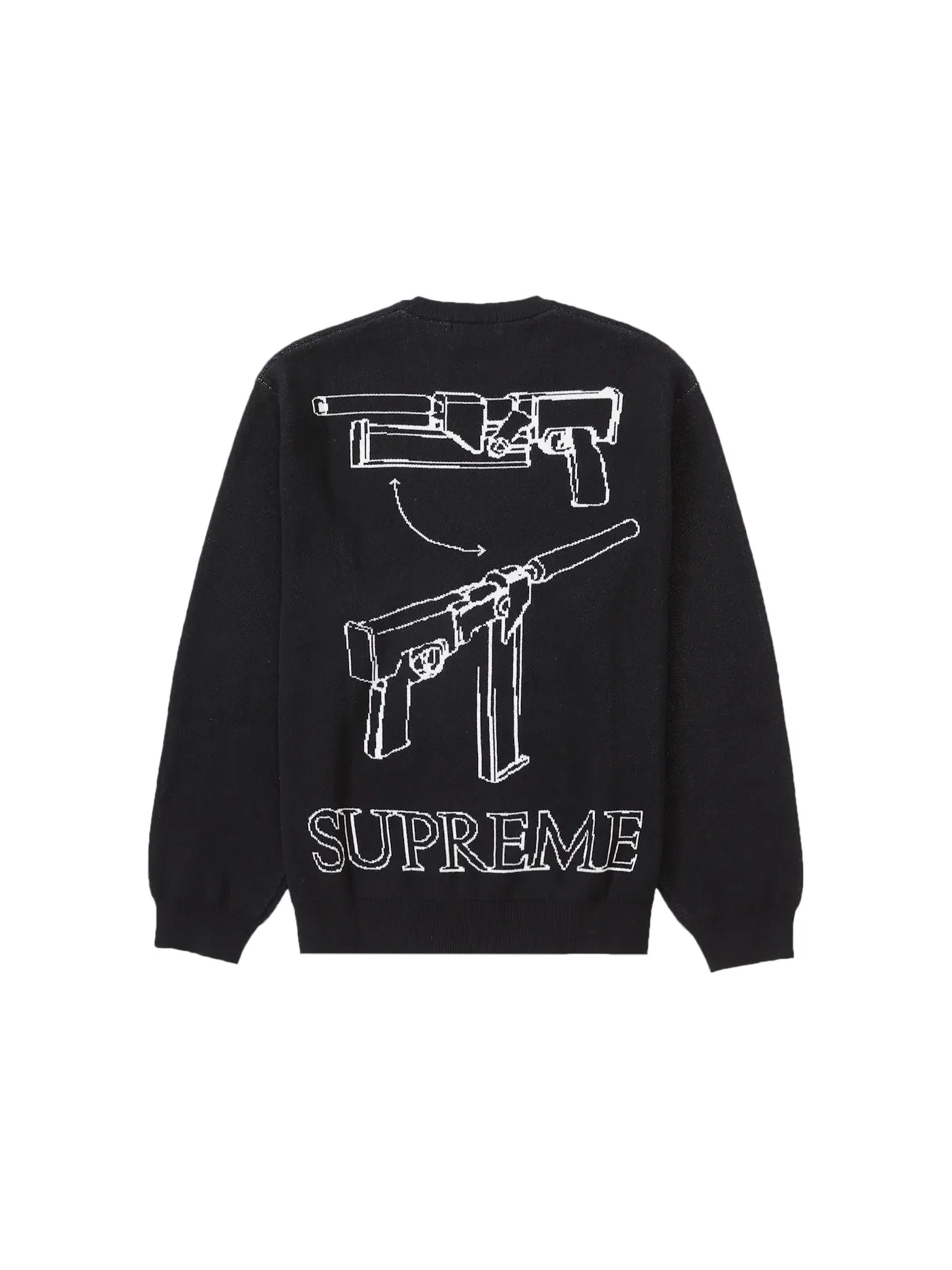 Мужской свитер с принтом Supreme Sweater — изображение 2 из 2, черный