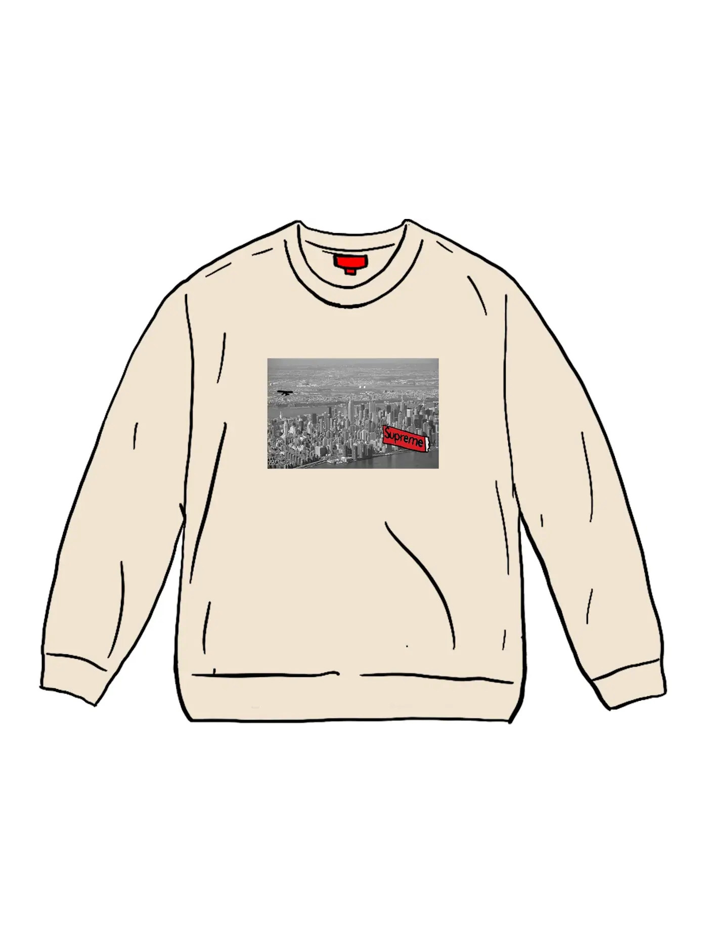 Мужской свитшот Supreme Aerial Natural — изображение 1 из 1