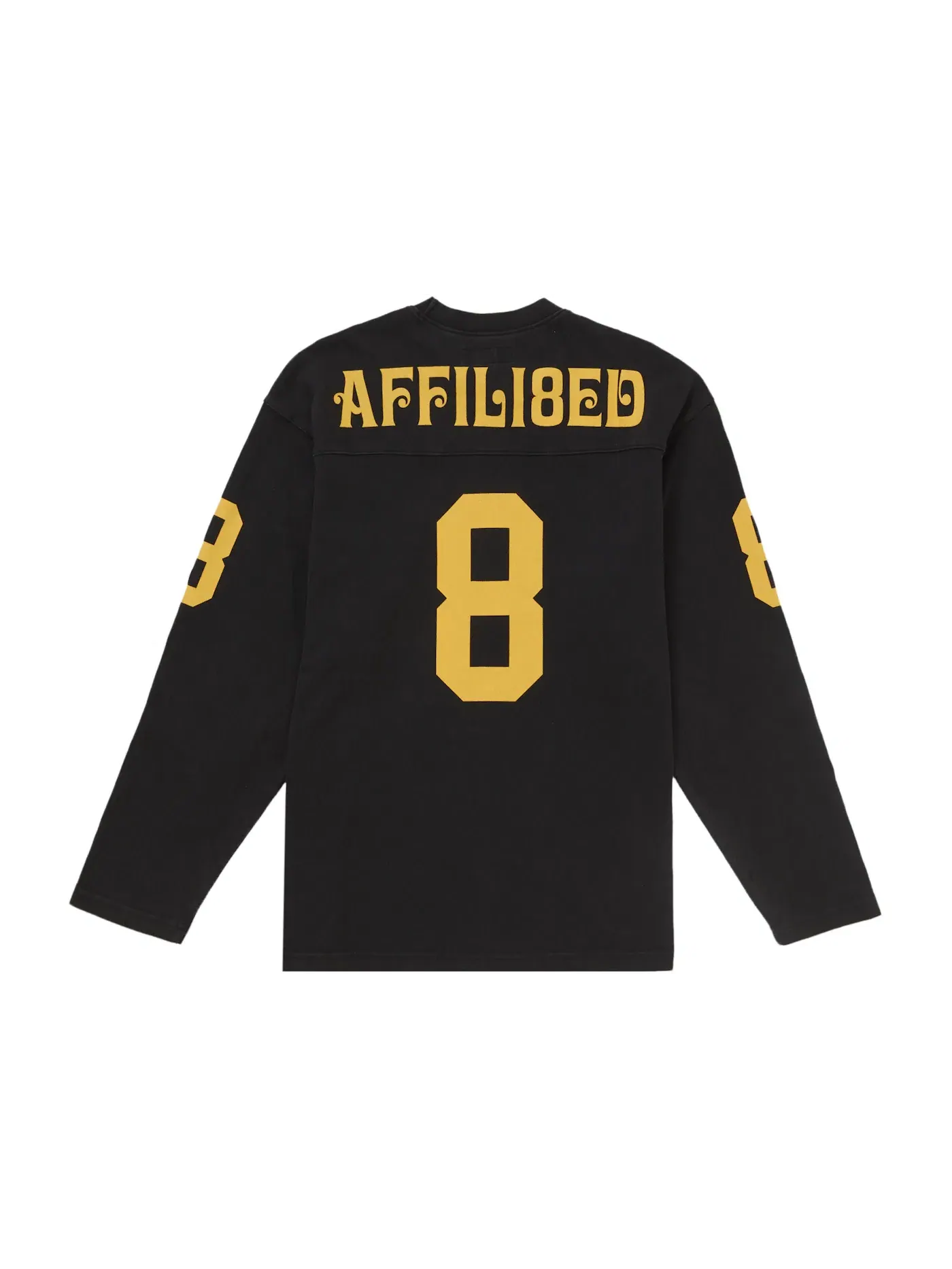 Мужской лонгслив с принтом Affiliated Supreme — изображение 2 из 2, черный