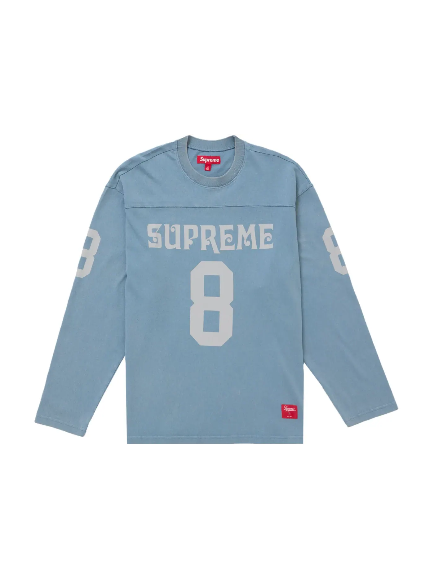 Мужской лонгслив с принтом Supreme Affiliated Top — изображение 1 из 2, серый