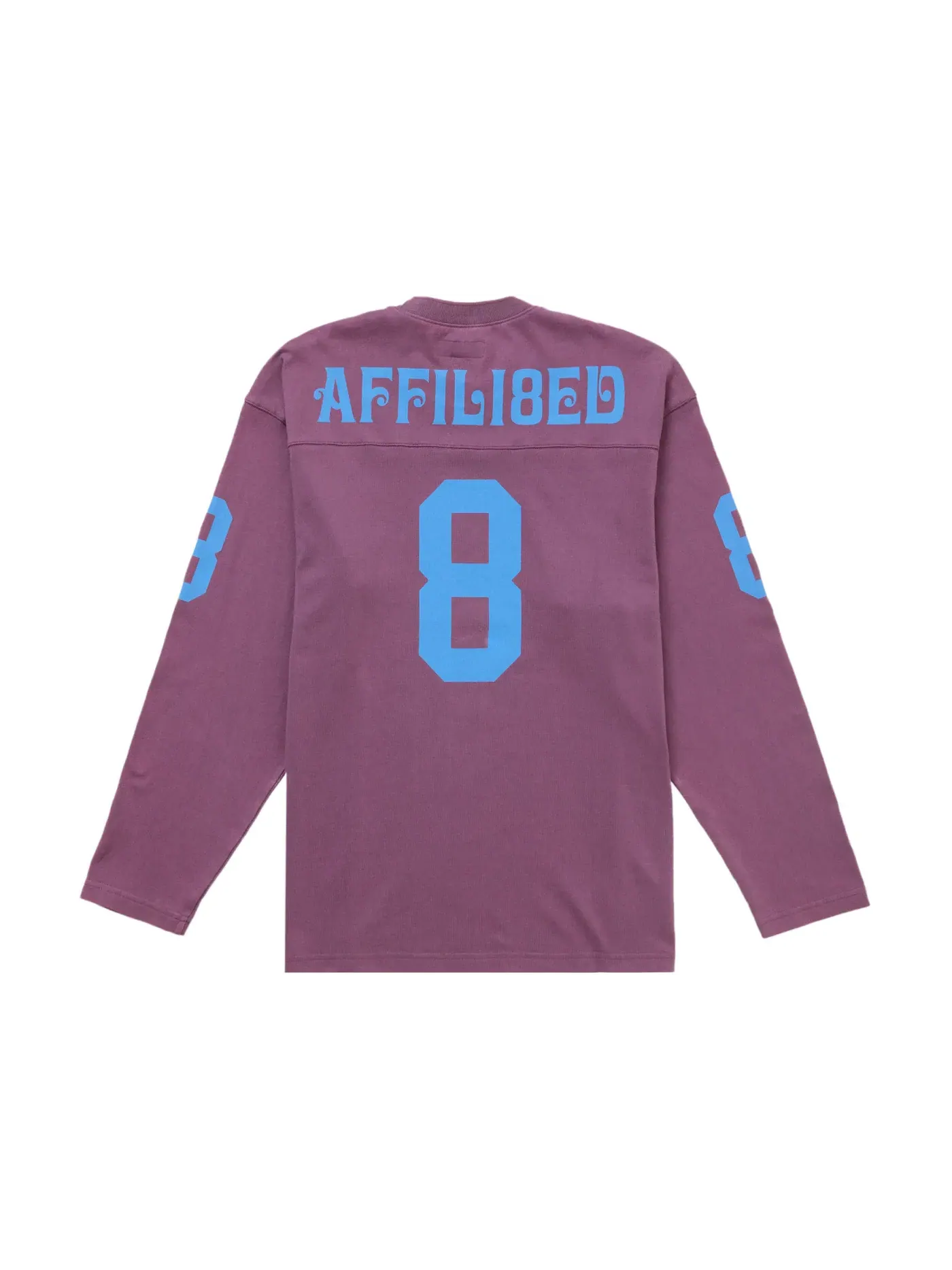 Мужская футболка с длинным рукавом Supreme Affiliated L/S Football Top — изображение 2 из 2, фиолетовый
