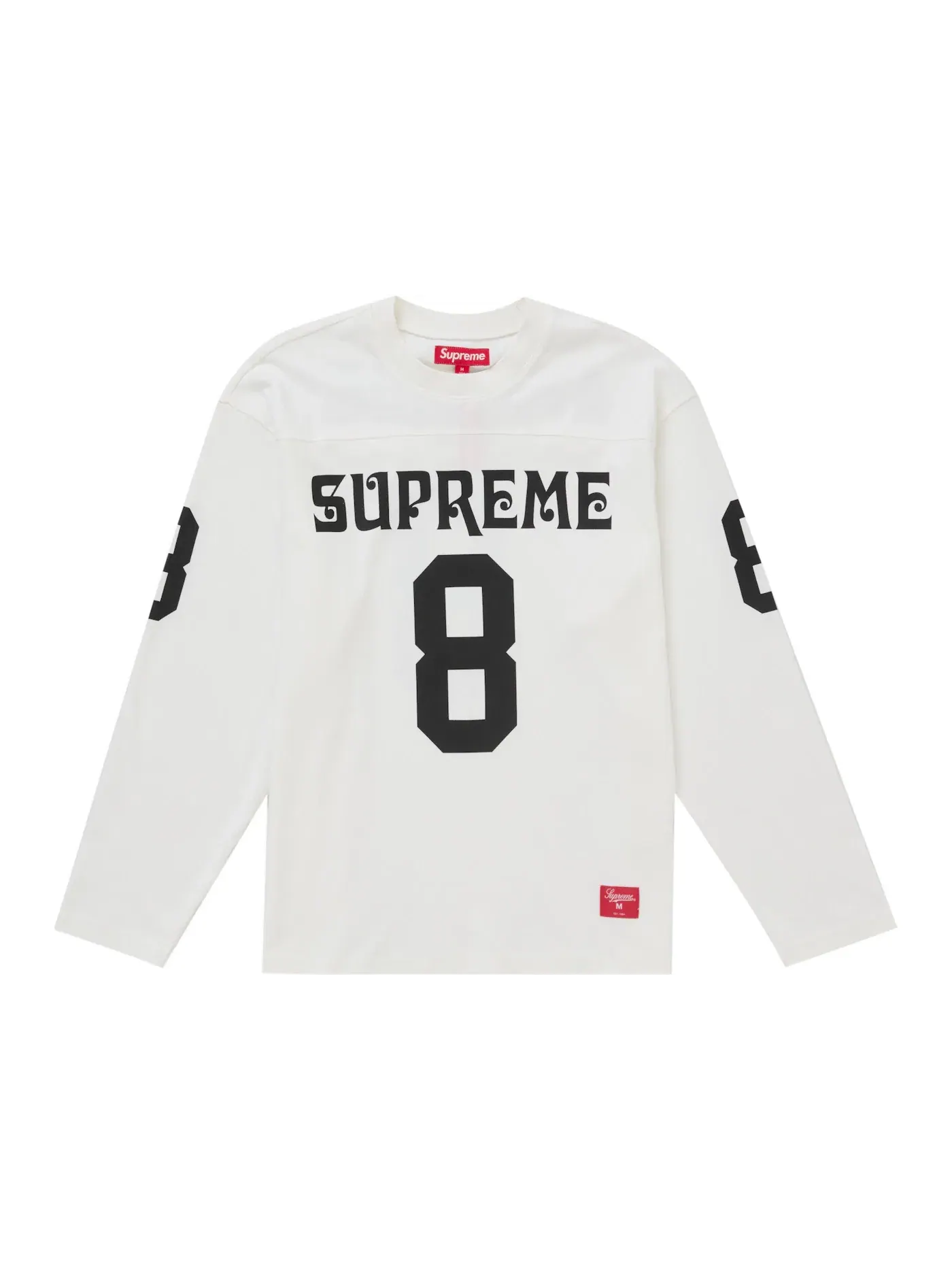 Мужской лонгслив с принтом Supreme Affiliated L/S Football Top — изображение 1 из 2, белый