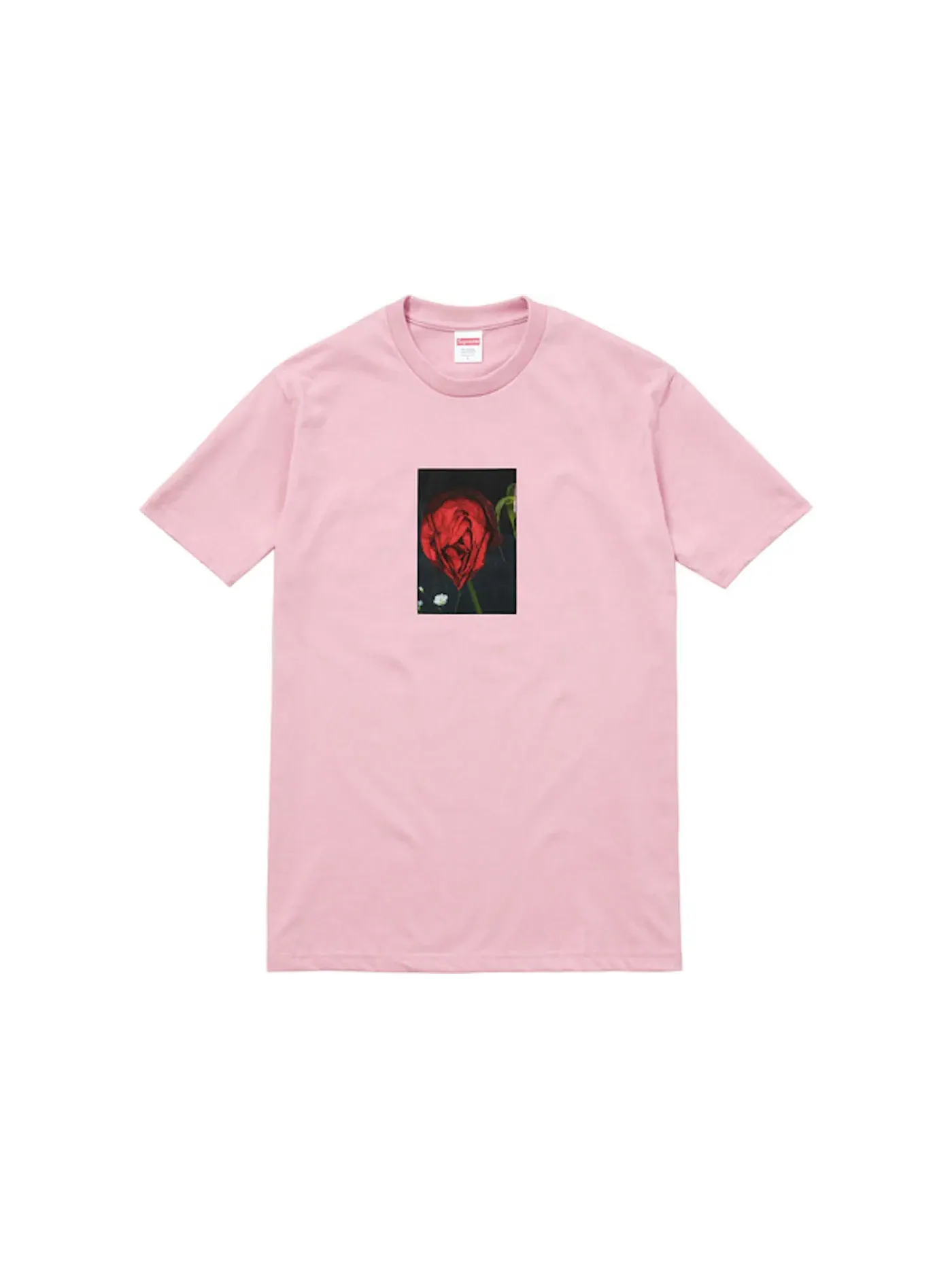Мужская футболка с принтом Supreme Tee — изображение 1 из 1, розовый