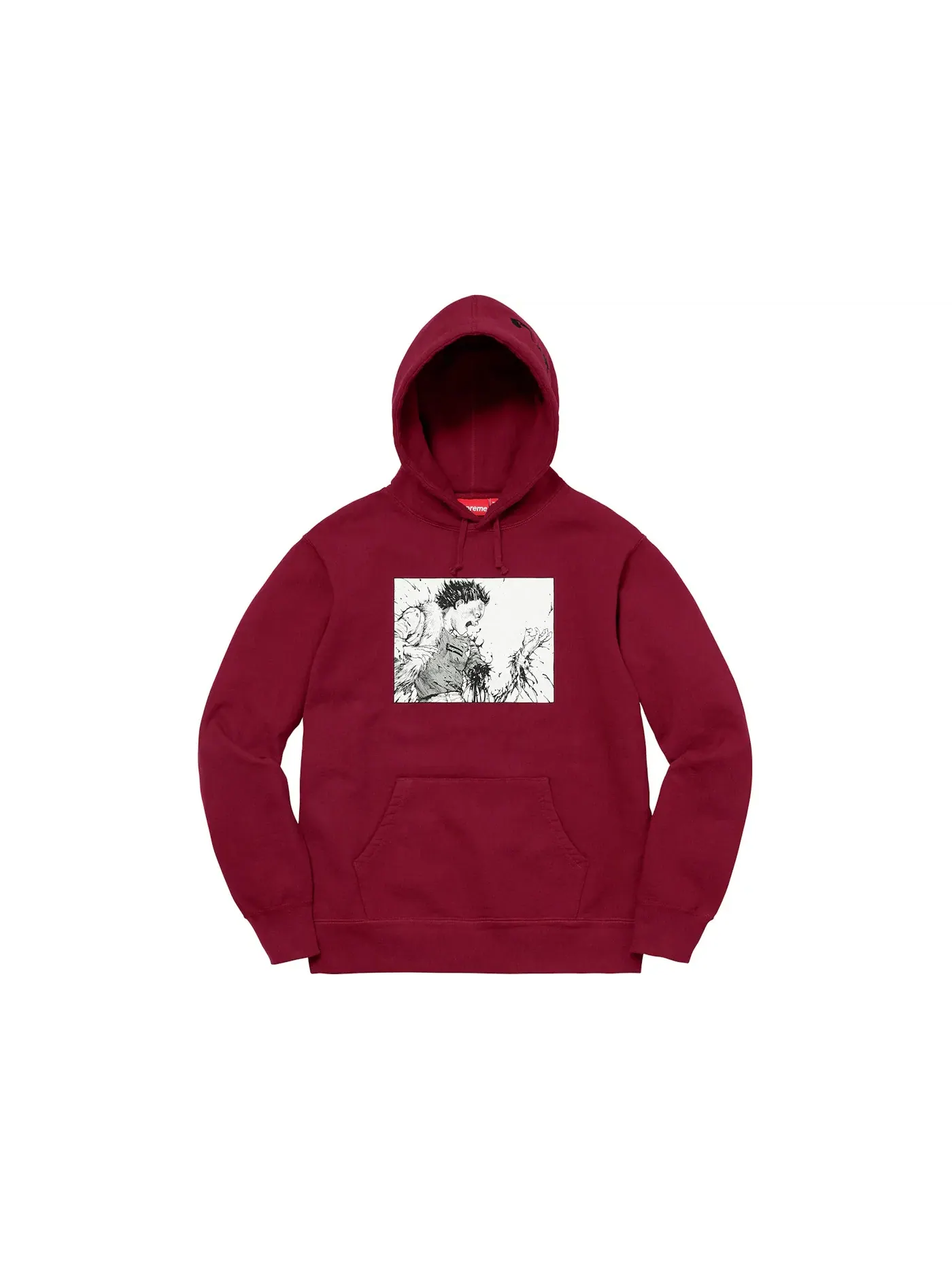 Мужской худи с принтом AKIRA Supreme — изображение 1 из 2, красный