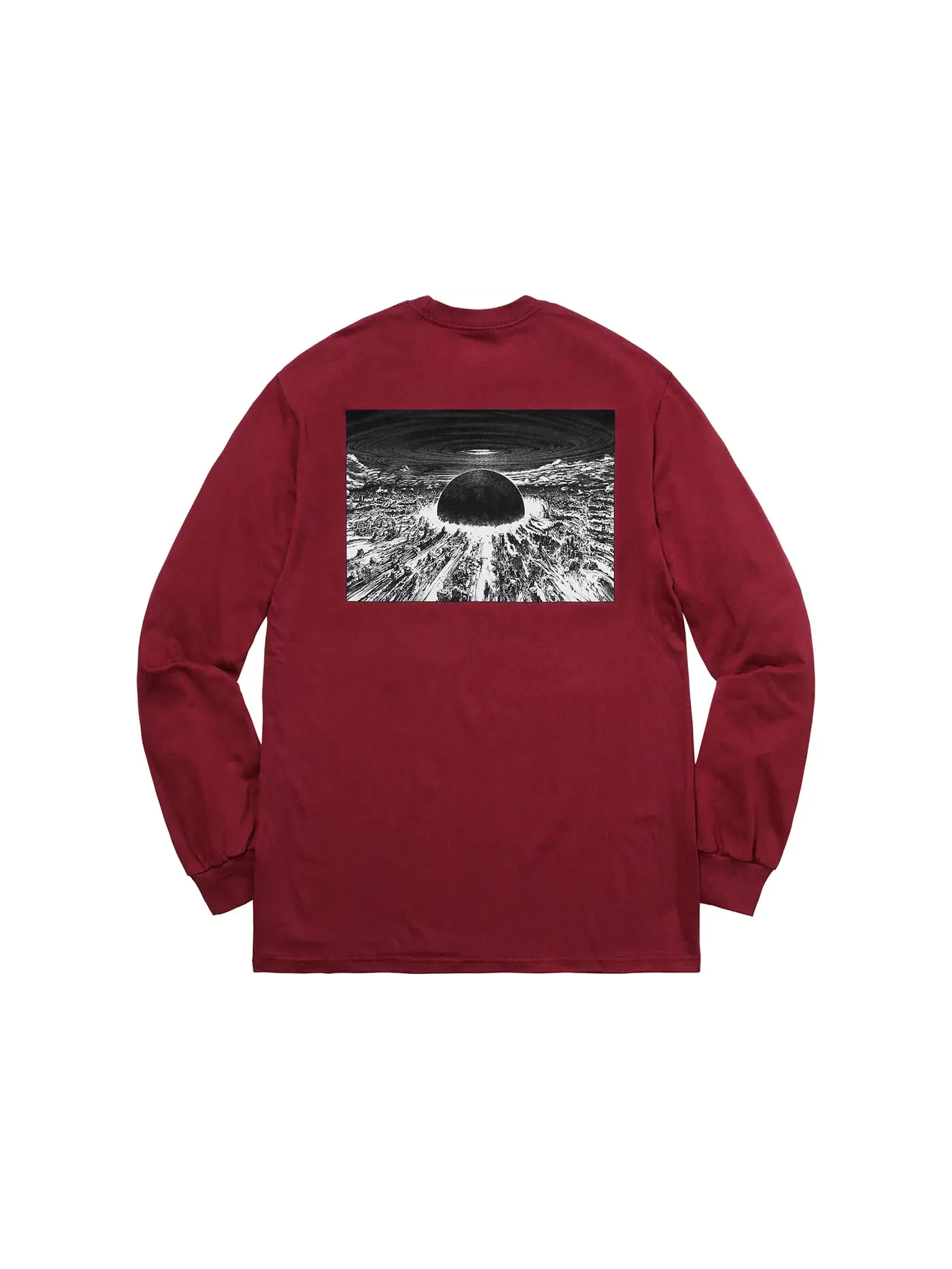 Мужская футболка с длинным рукавом Supreme AKIRA Neo-Tokyo L/S Tee — изображение 2 из 2, красный