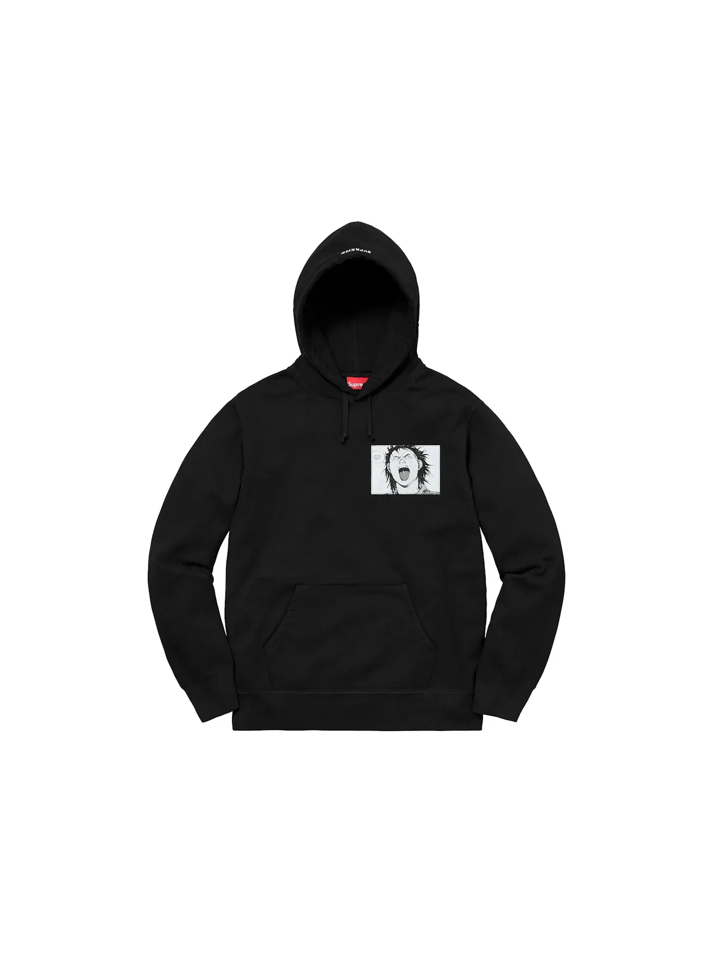 Мужской худи с принтом Supreme AKIRA Patches Supreme — изображение 1 из 2, черный
