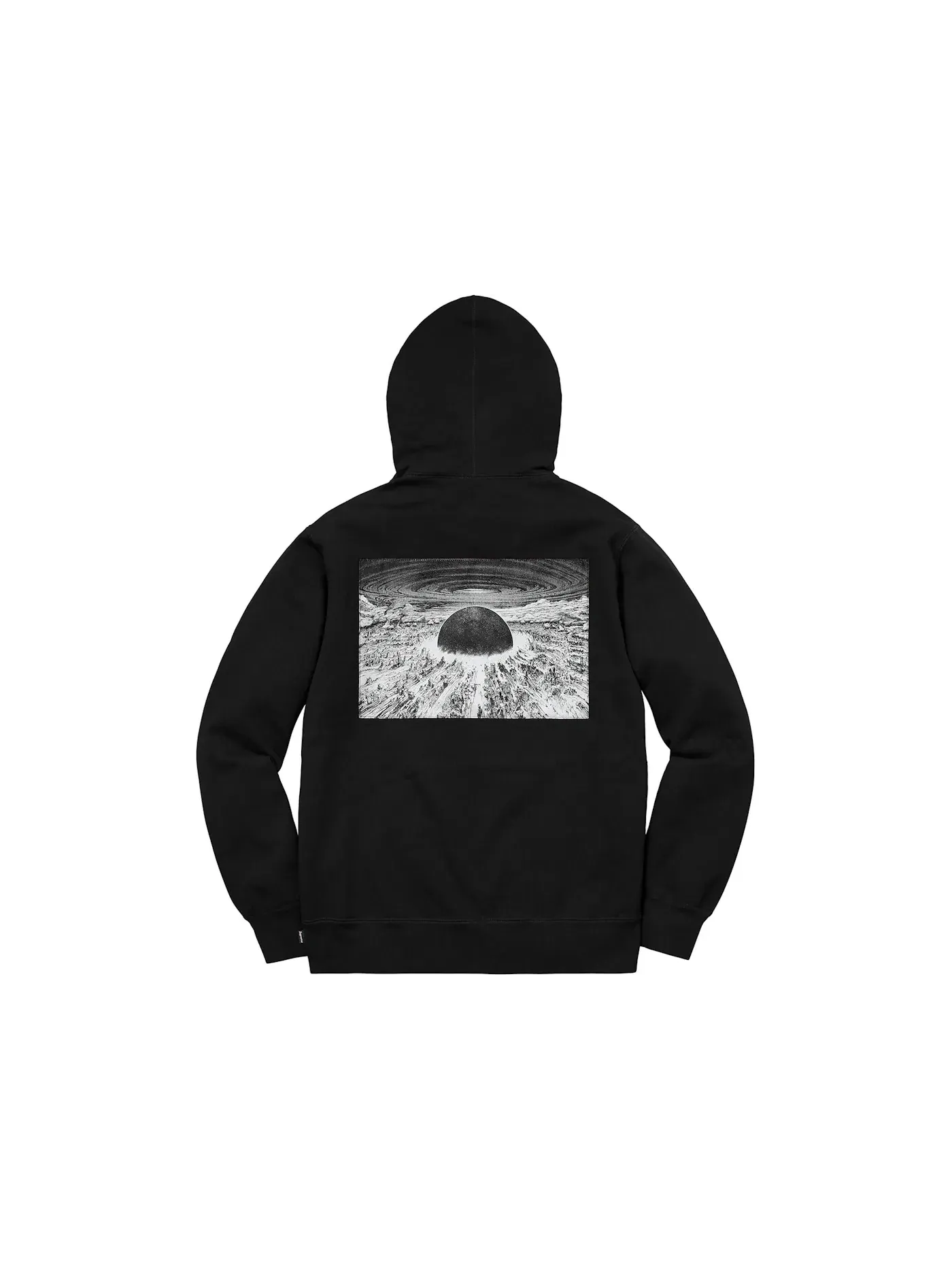 Мужской худи с принтом Supreme AKIRA Patches Supreme — изображение 2 из 2, черный