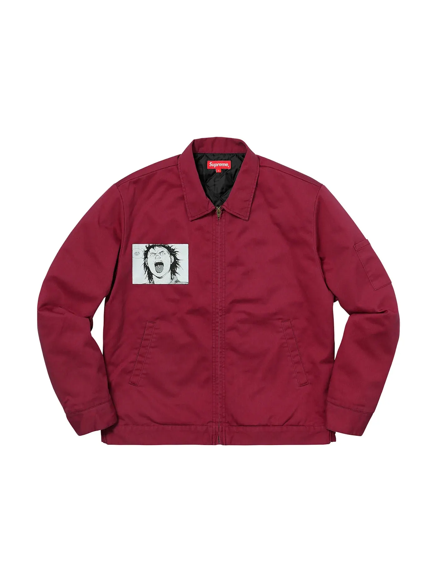 Мужская куртка с принтом Supreme AKIRA — изображение 1 из 3, светлый бордовый