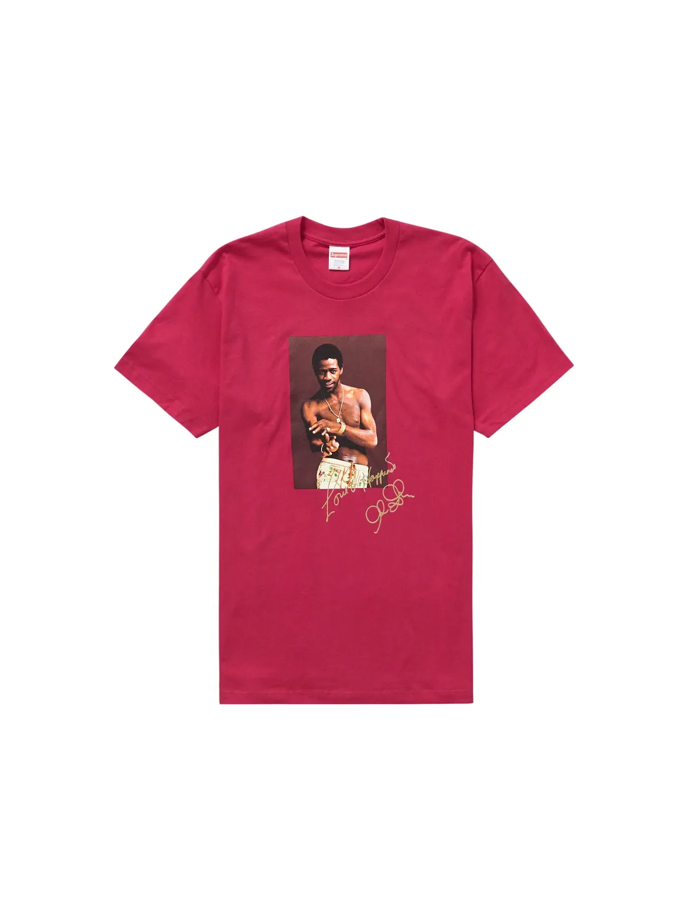 Мужская футболка с принтом Supreme Tee — изображение 1 из 1, маджента