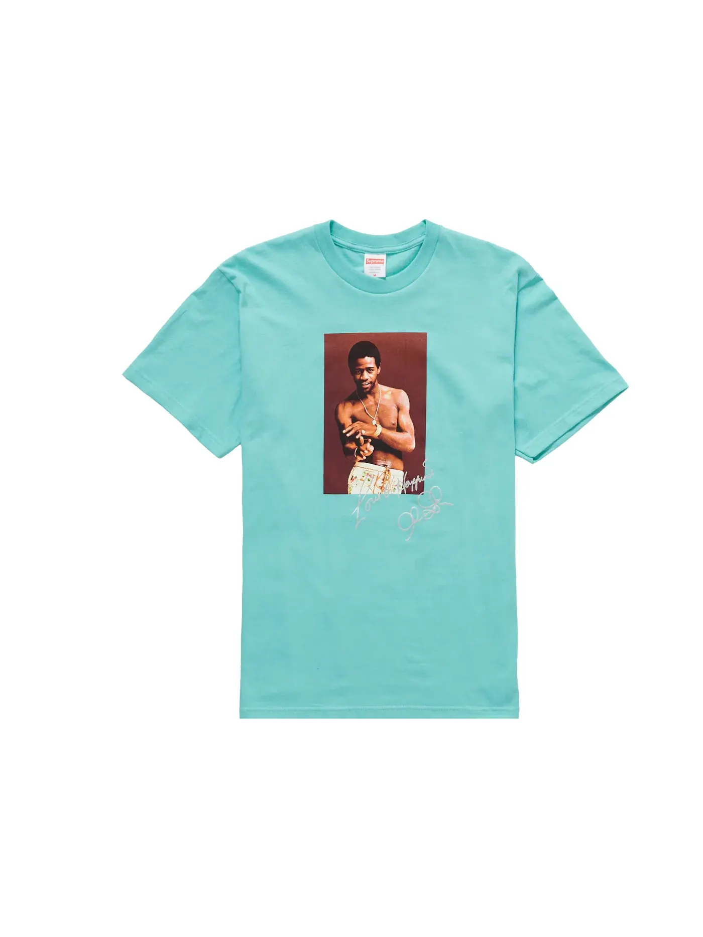 Мужская футболка с принтом Supreme SS22 Tee — изображение 1 из 1, бирюзовый