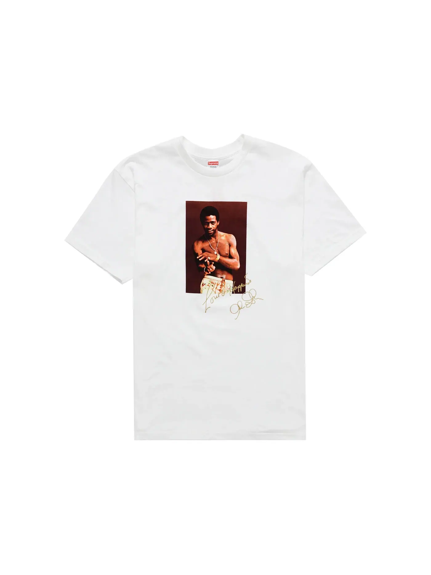 Мужская футболка с принтом Al Green Supreme — изображение 1 из 1, белый