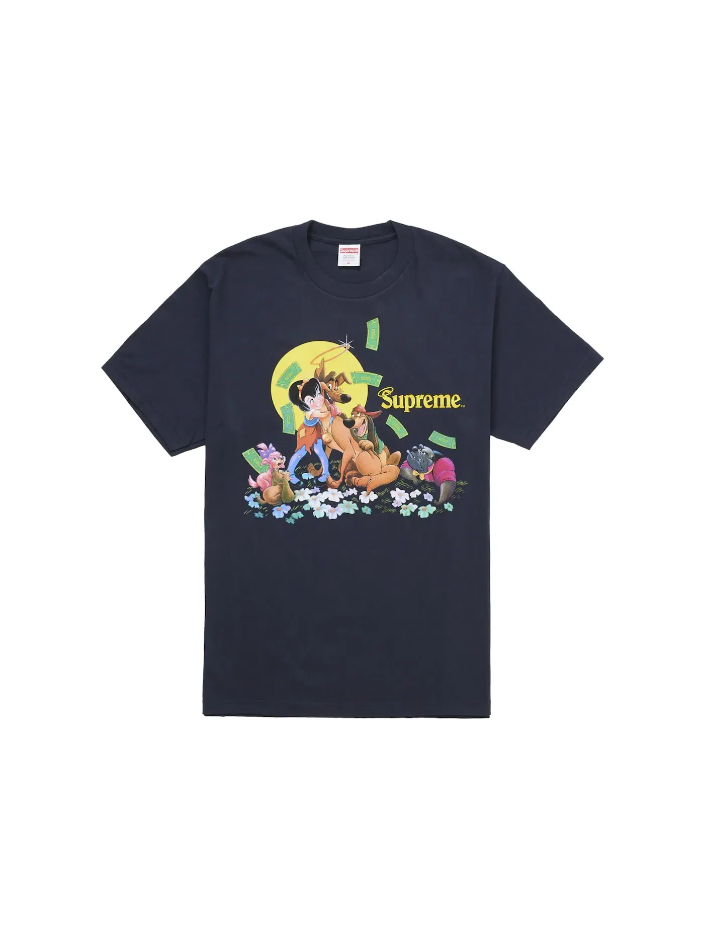 Мужская футболка с принтом Tee Supreme — изображение 1 из 2, темно-синий