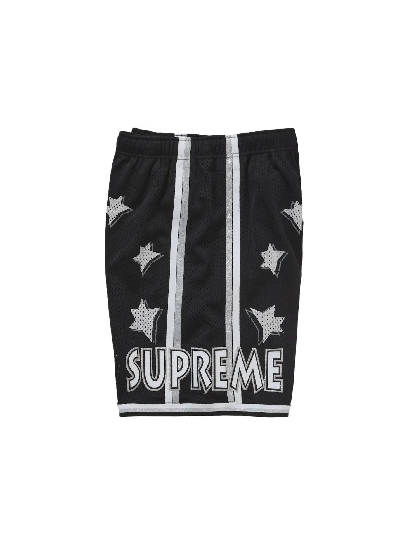 Мужские шорты баскетбольные с сетчатой тканью Supreme All Star Basketball Short (SS25) — изображение 2 из 3, черный