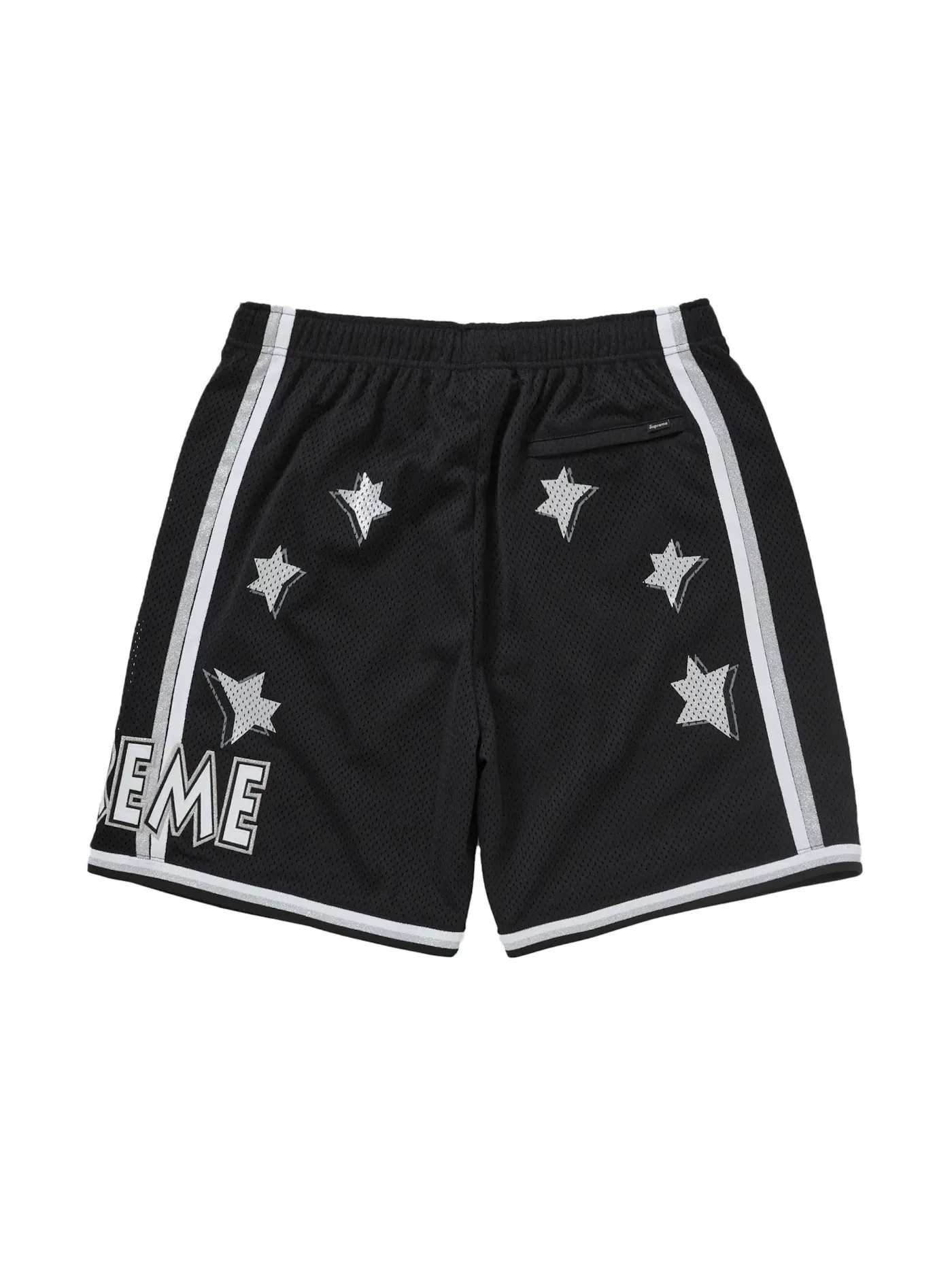 Мужские шорты баскетбольные с сетчатой тканью Supreme All Star Basketball Short (SS25) — изображение 3 из 3, черный