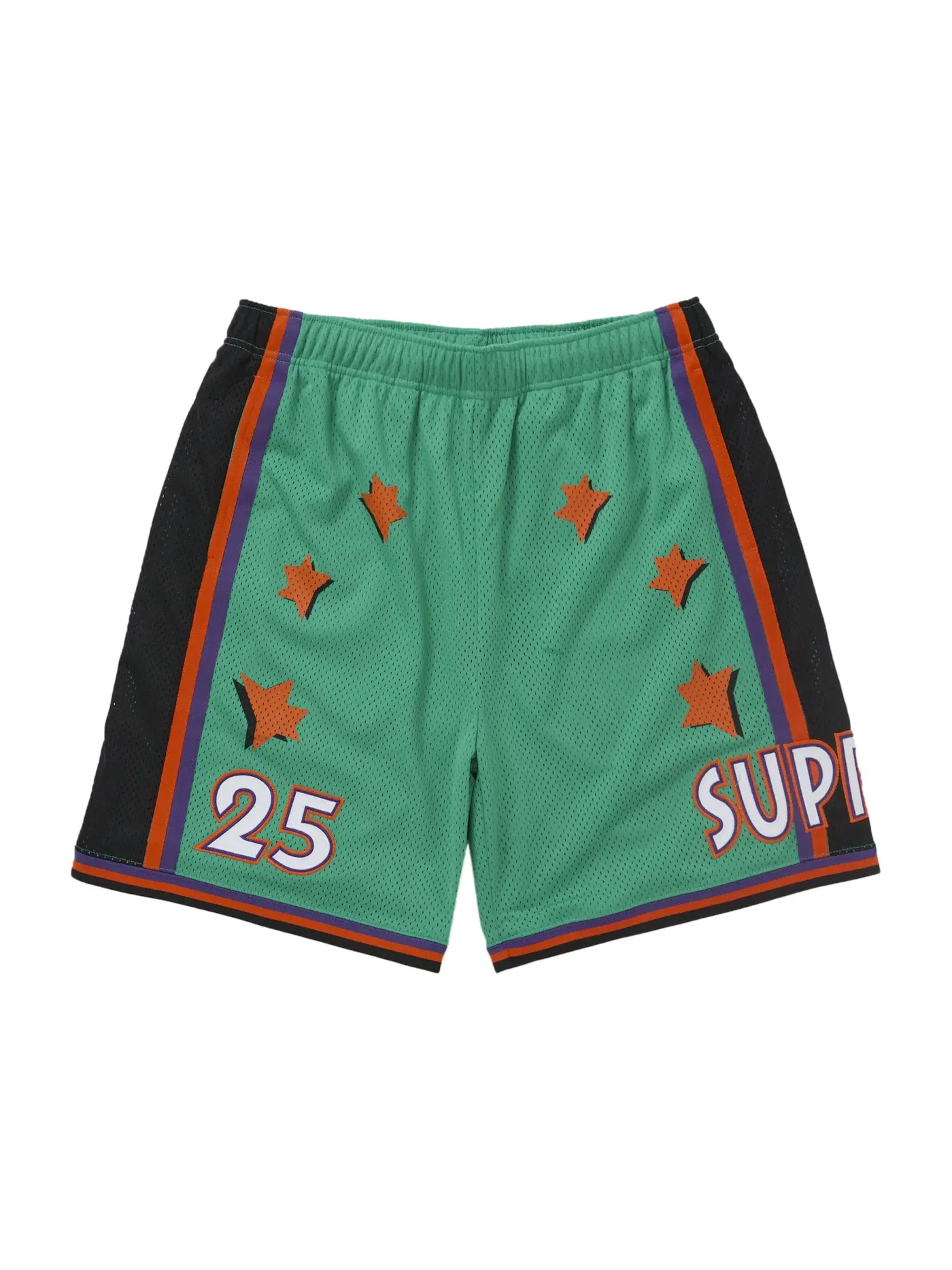 Мужские шорты баскетбольные с принтом All Star Short SS25 Supreme — изображение 1 из 3, зеленый