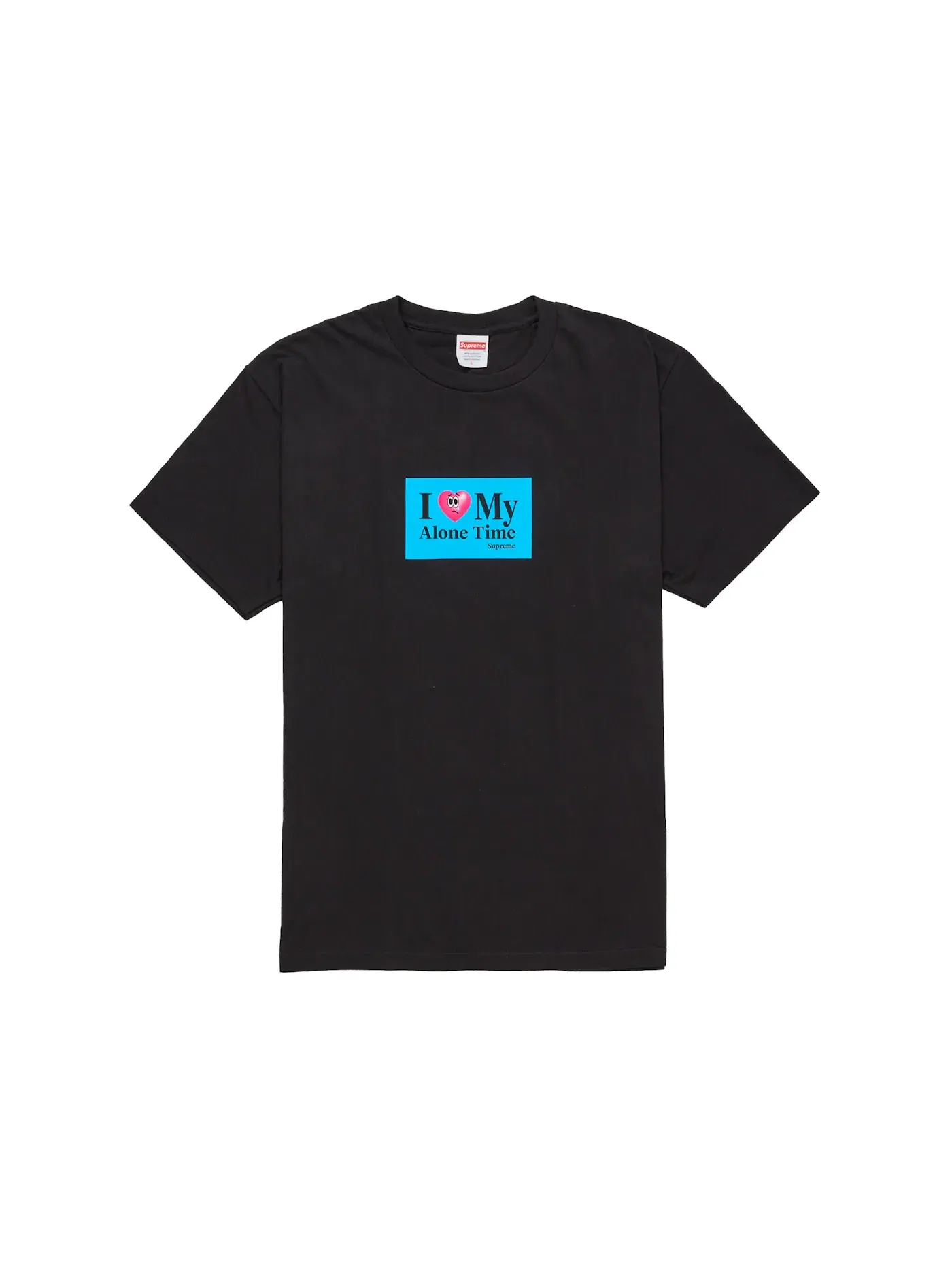 Мужская футболка с принтом Supreme Tee — изображение 1 из 1, черный