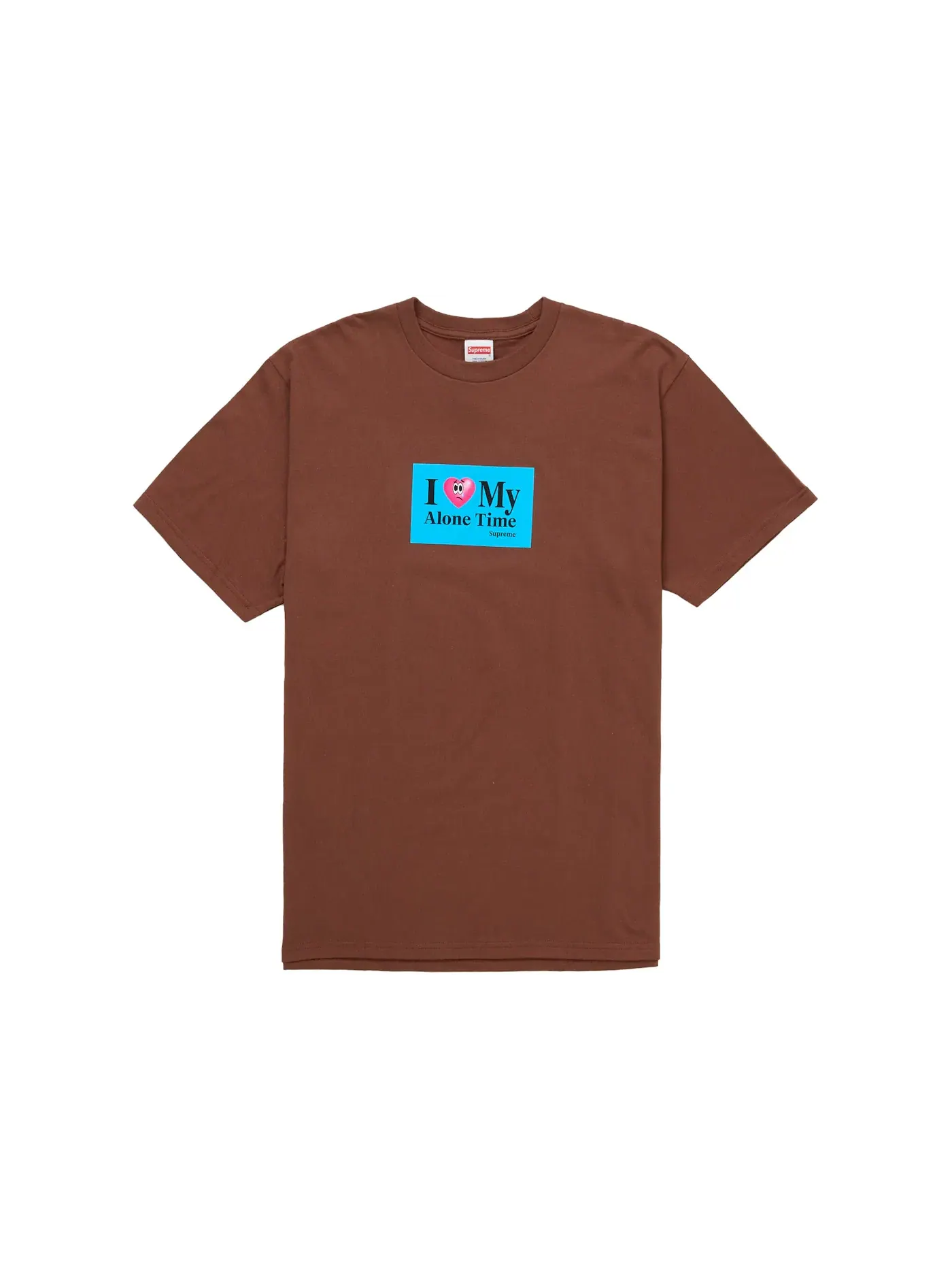 Мужская футболка с принтом Supreme Tee — изображение 1 из 1, коричневый