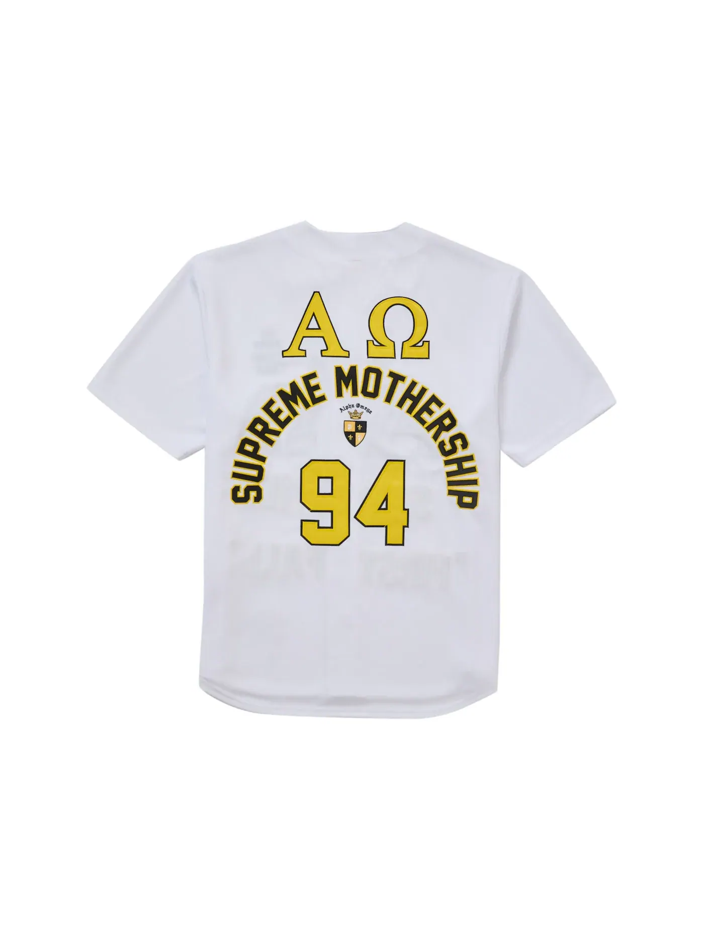 Мужская джерси с принтом Alpha Omega Jersey Supreme — изображение 2 из 2, белый
