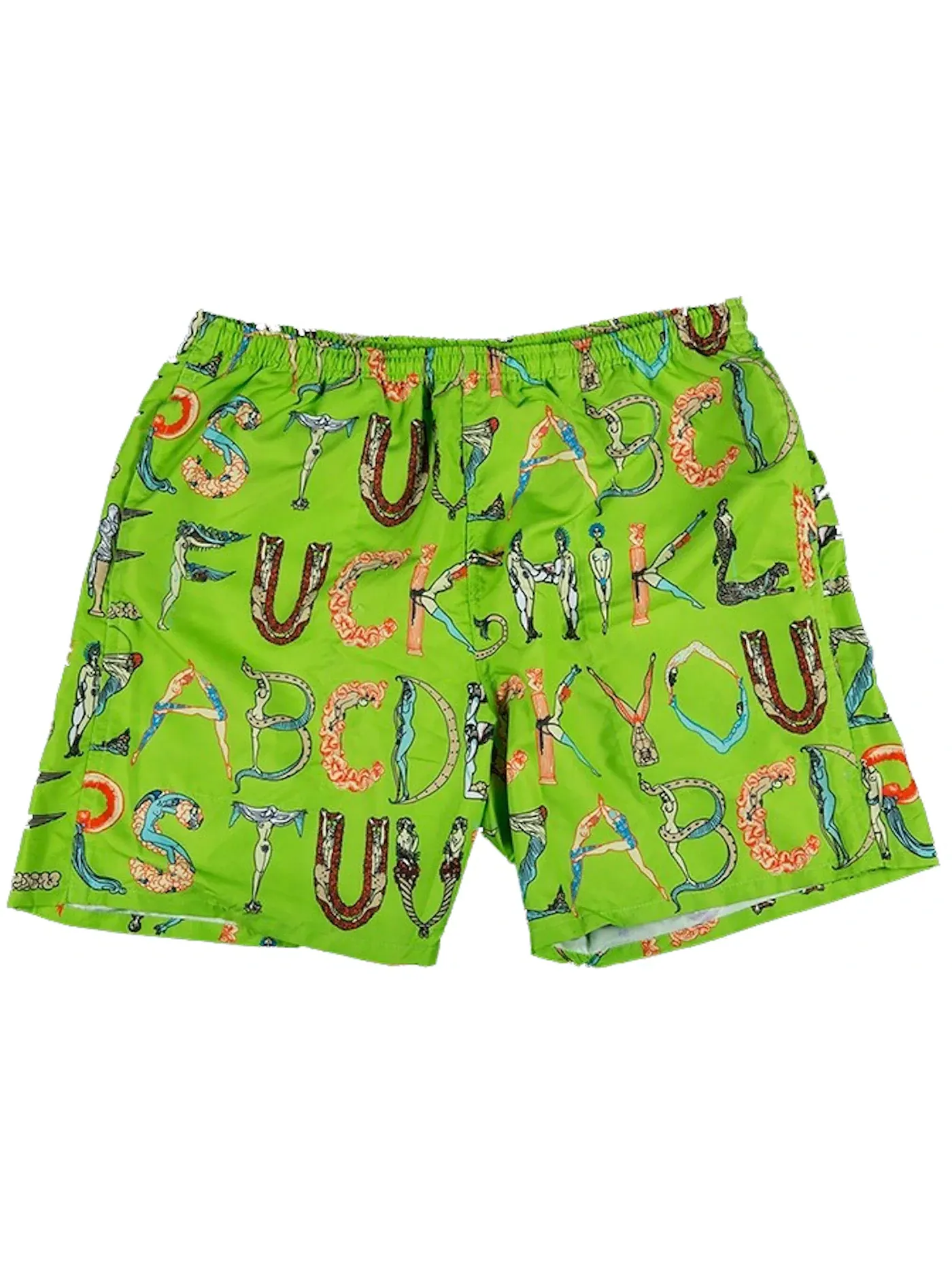 Мужские шорты с принтом Supreme Short — изображение 1 из 2, лаймовый