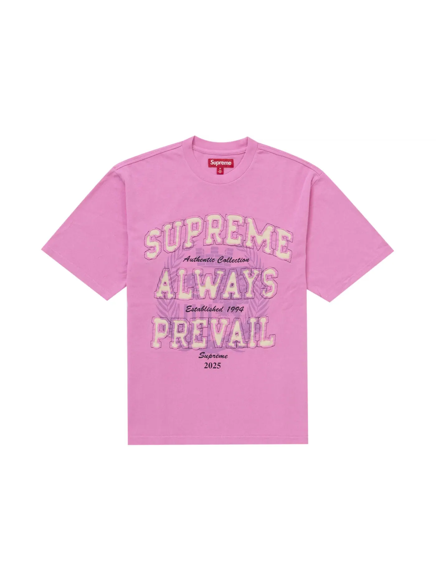 Мужская футболка с принтом Supreme Always Prevail Top — изображение 1 из 1, розовый