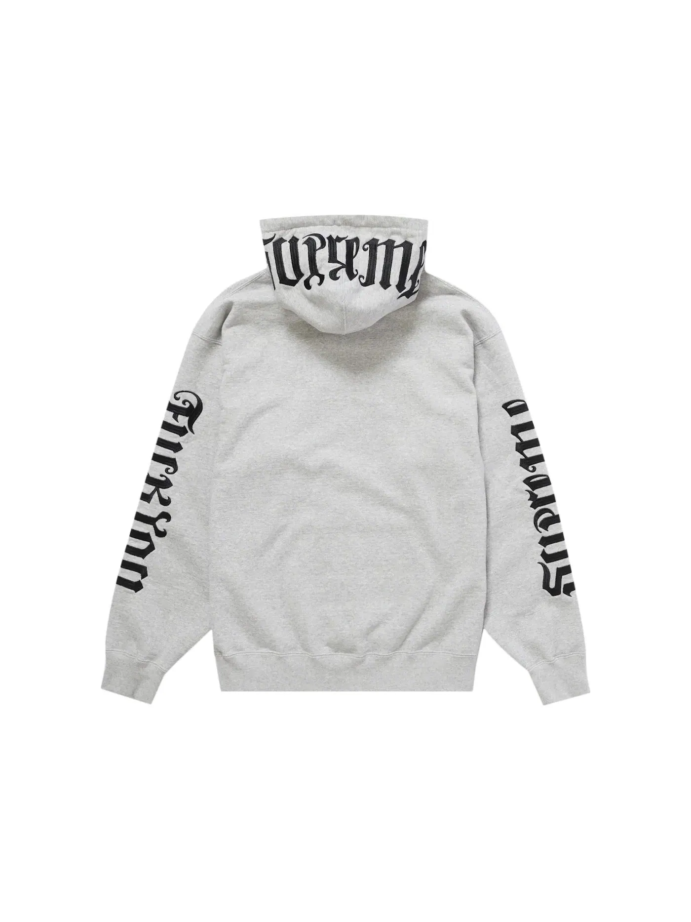Мужская худи с капюшоном Ambigram Supreme — изображение 2 из 2, серый