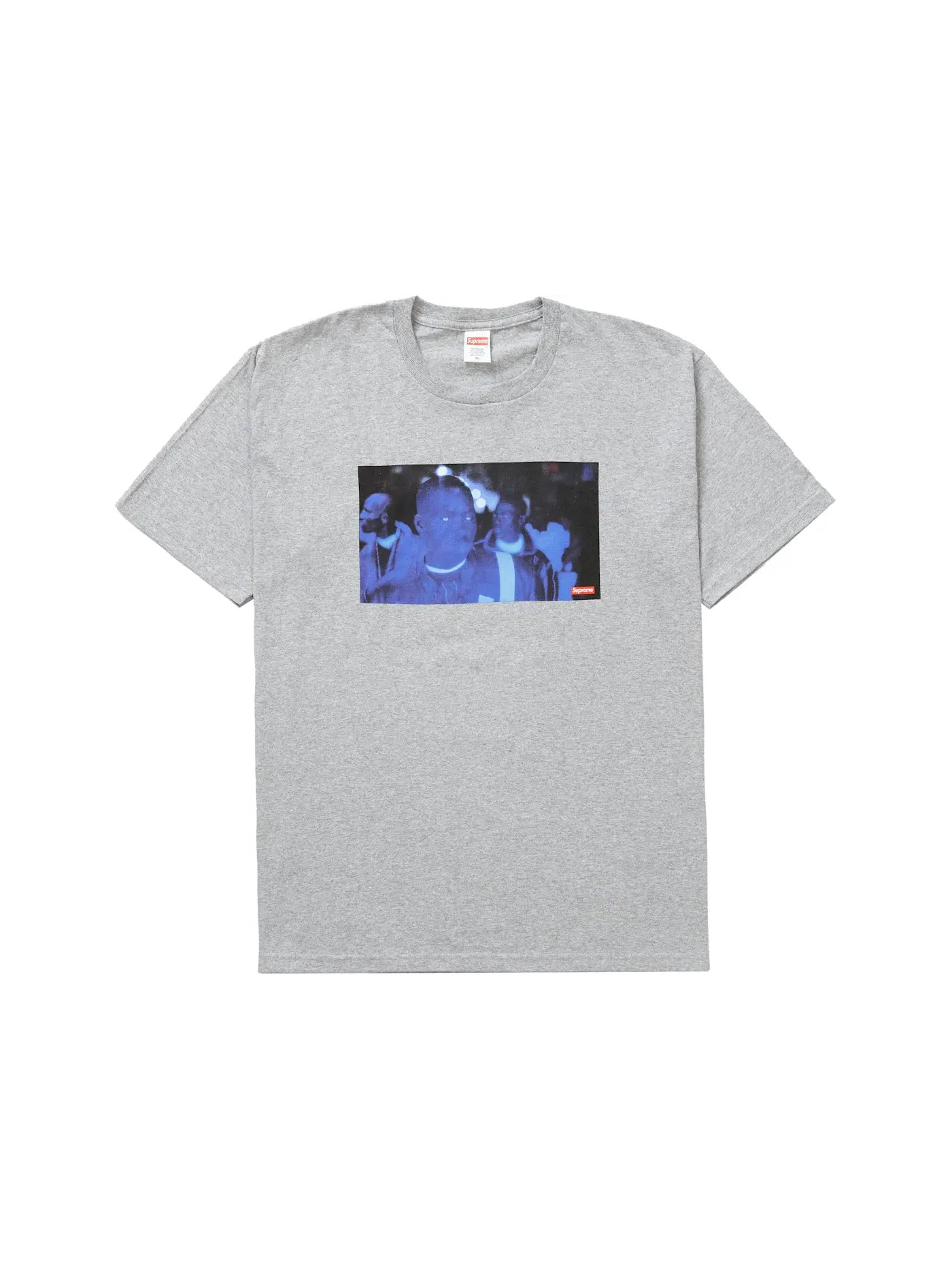 Мужская футболка с принтом Supreme America Eats Its Young Tee — изображение 1 из 2, серый