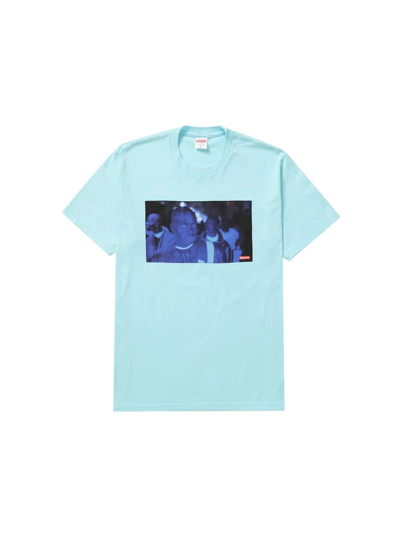 Мужская футболка с принтом Supreme America Eats Its Young Tee — изображение 1 из 2, бирюзовый