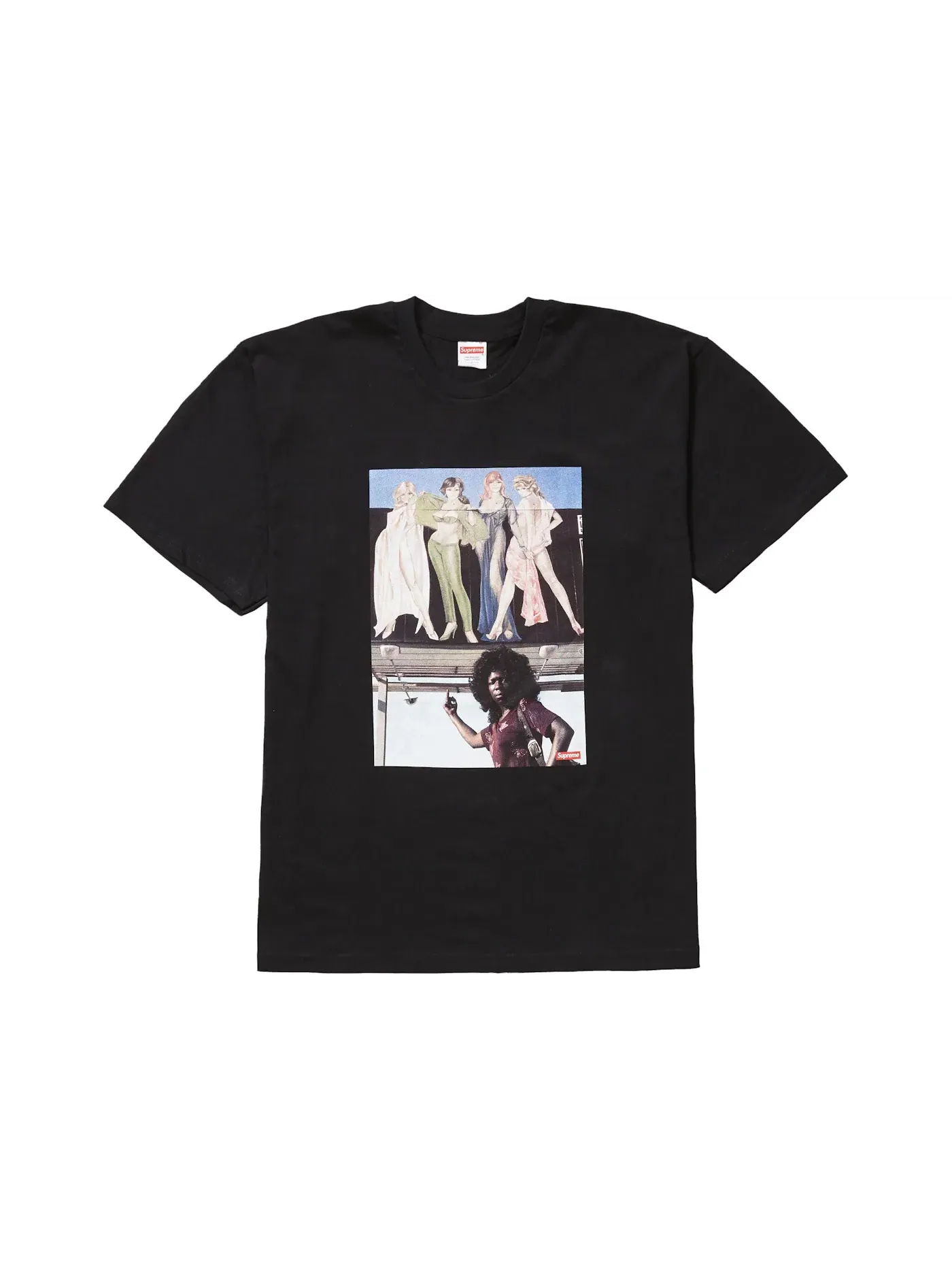 Мужская футболка с принтом American Picture Supreme — изображение 1 из 1, черный