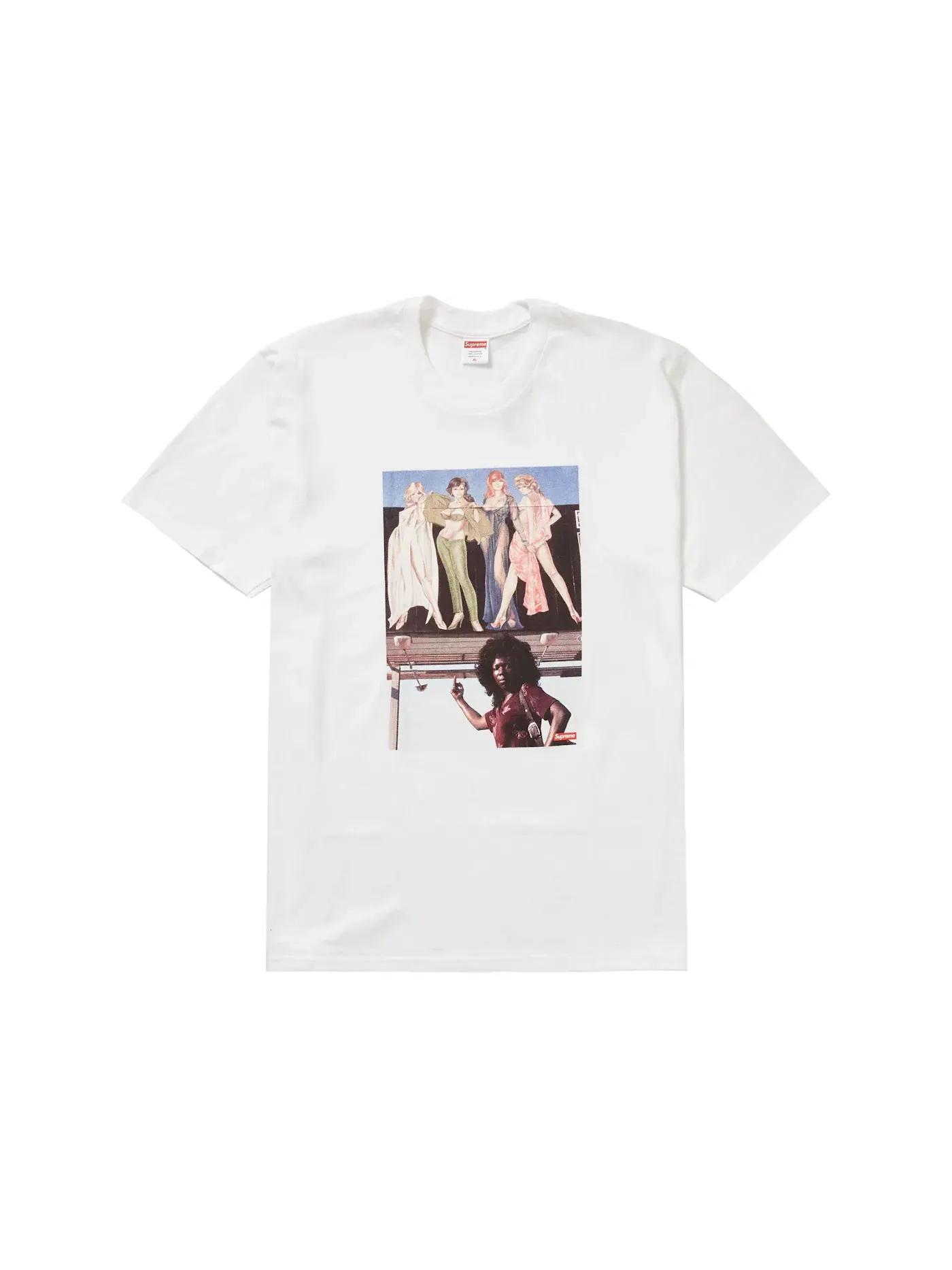 Мужская футболка с принтом American Picture Supreme — изображение 1 из 1, белый