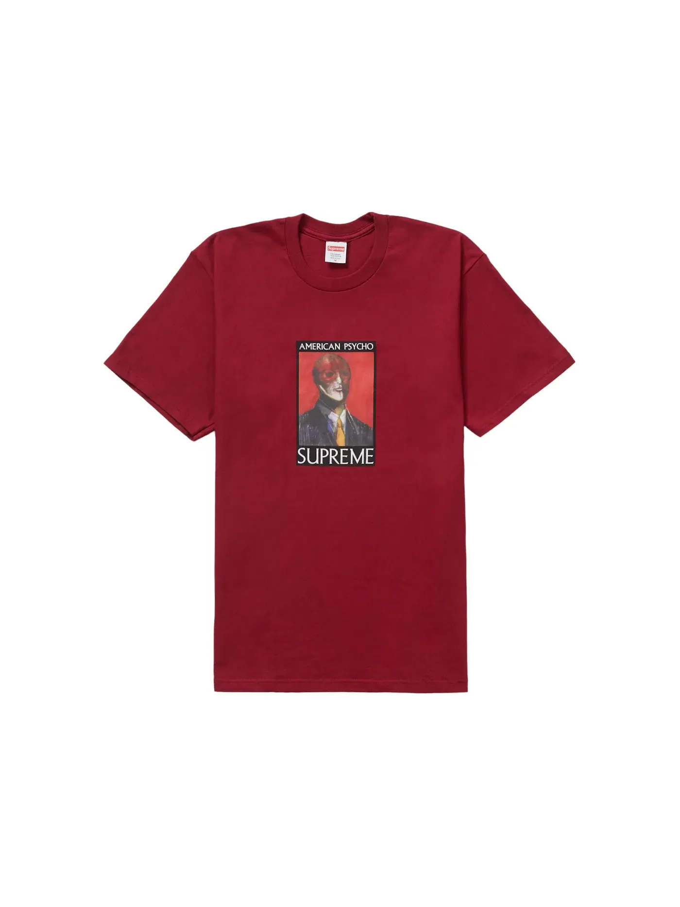 Мужская футболка с принтом Supreme American Psycho Tee — изображение 1 из 1, красный
