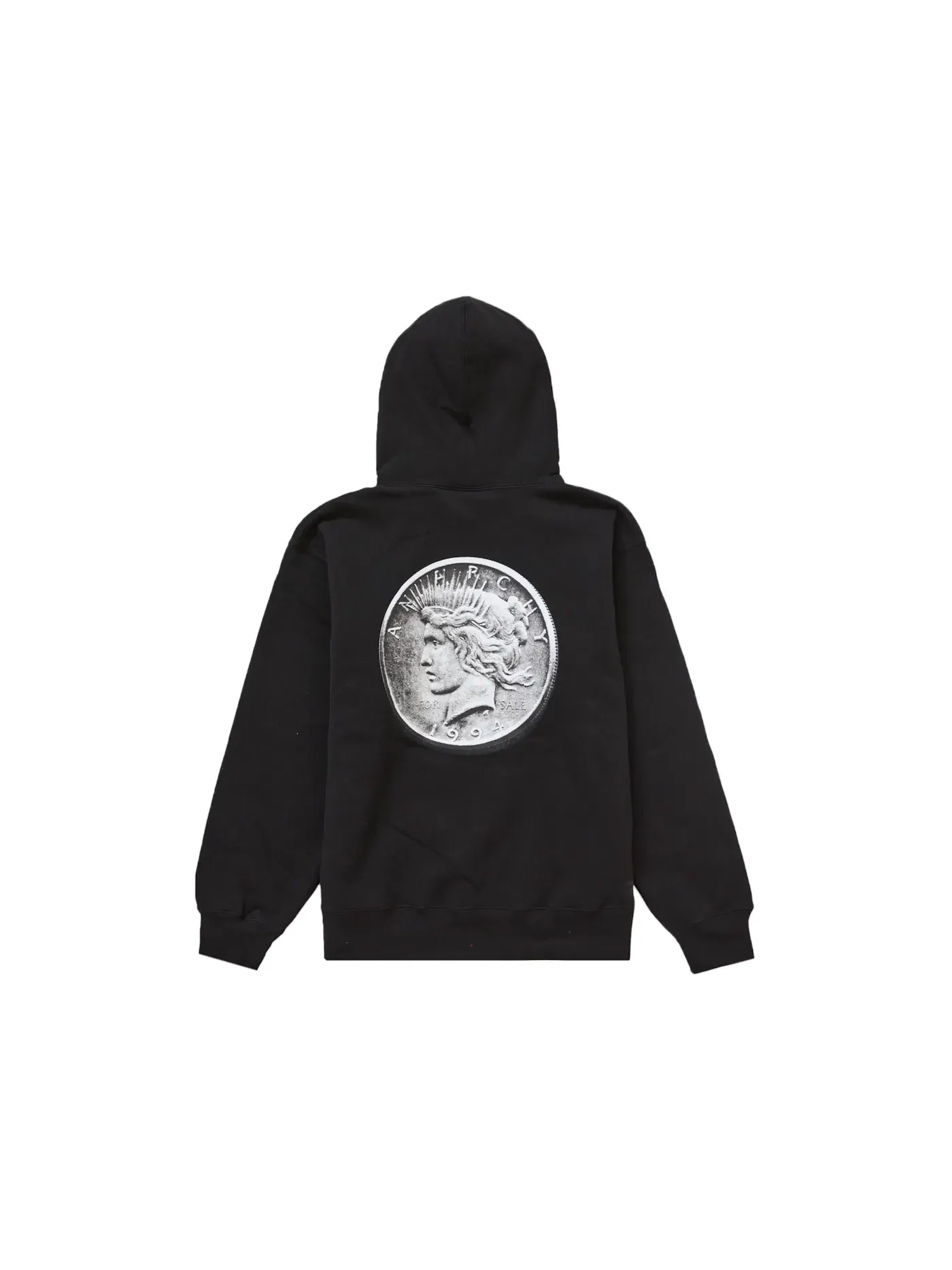 Мужская худи с капюшоном Supreme Sweatshirt — изображение 2 из 2, черный